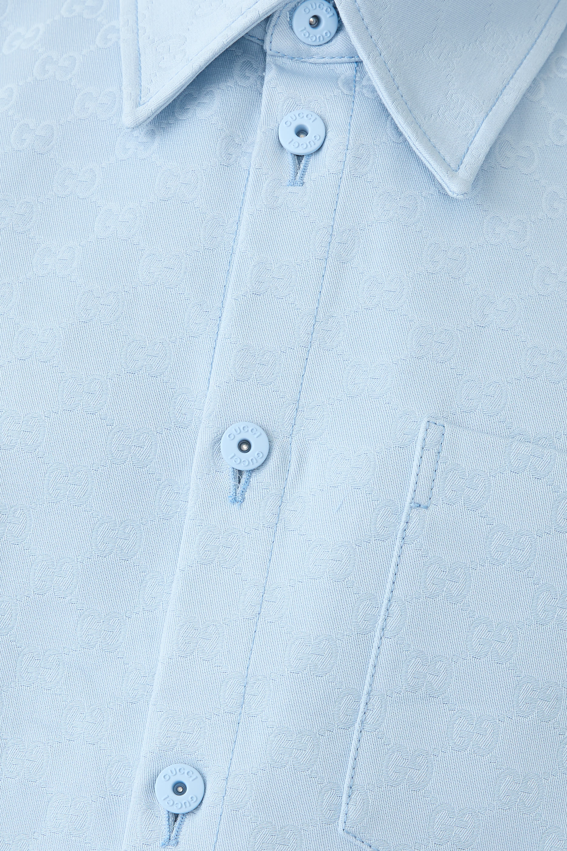 قميص بقصة فضفاضة وحرفي شعار الماركة قطن