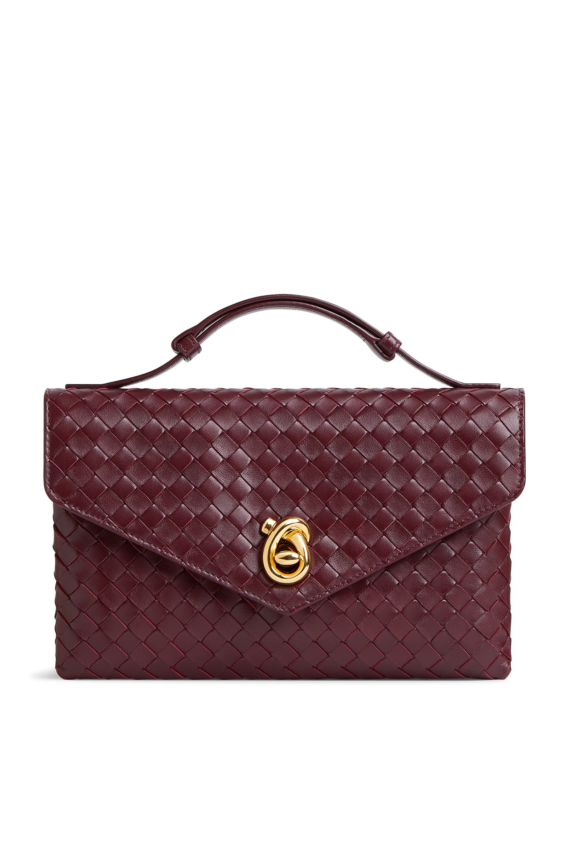 حقيبة بقفل بتصميم عقدة