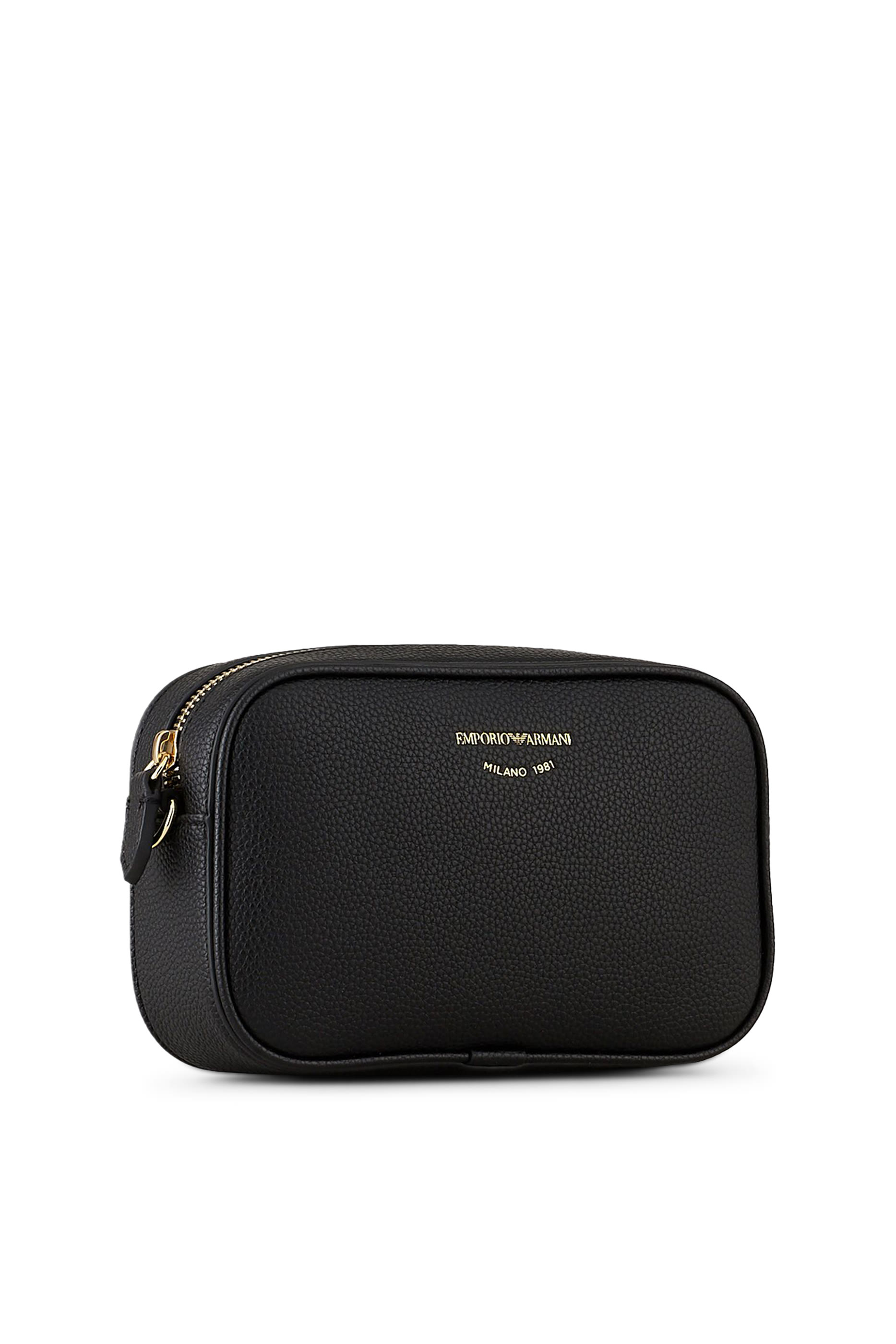 حقيبة كاميرا بطبعة جلد غزال بحمالة كتف