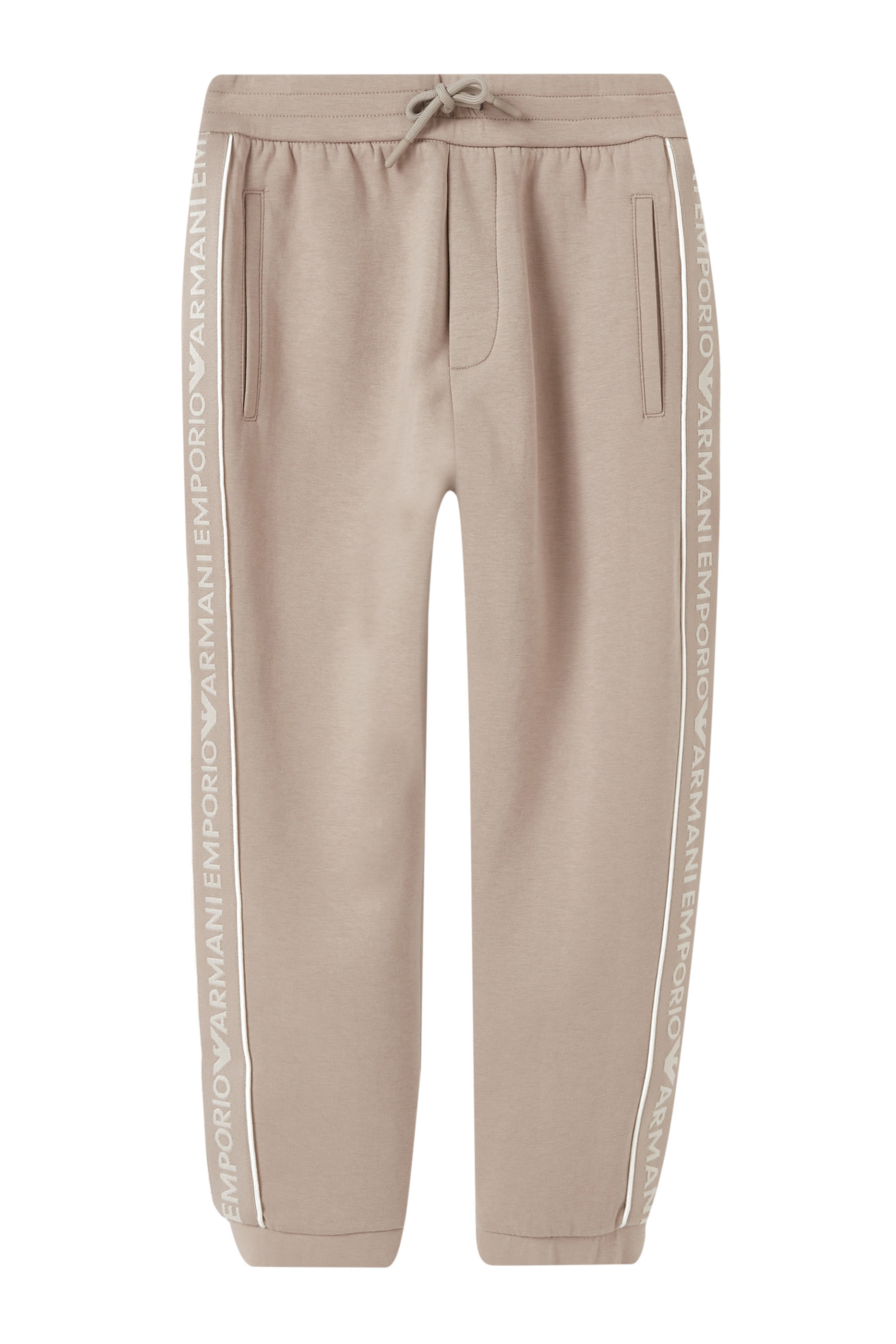 بنطال رياضي بشعار الماركة ورباط تضييق للأطفال