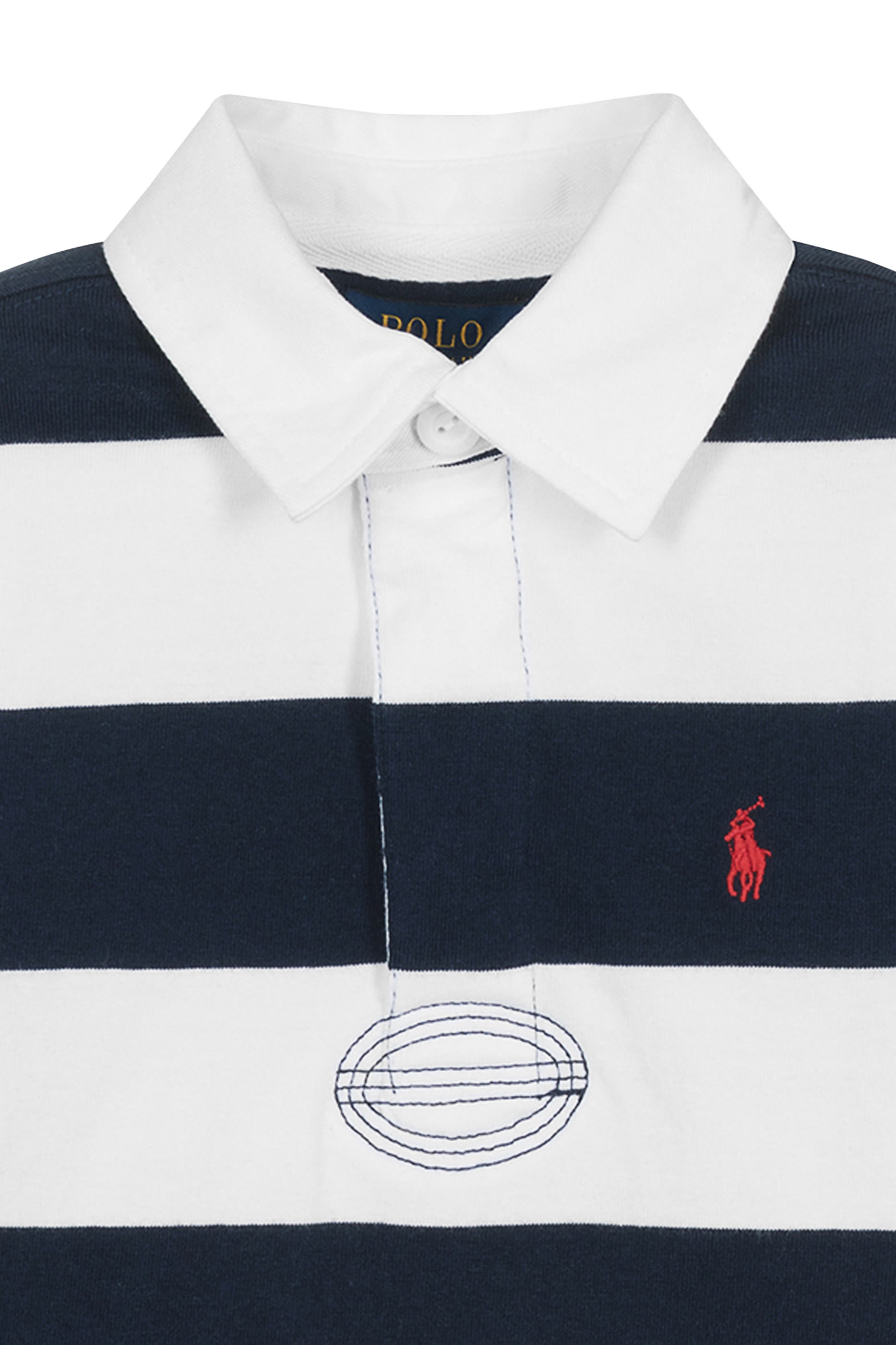 قميص ريجبي بنقشة مخططة قطن جيرسيه للأطفال