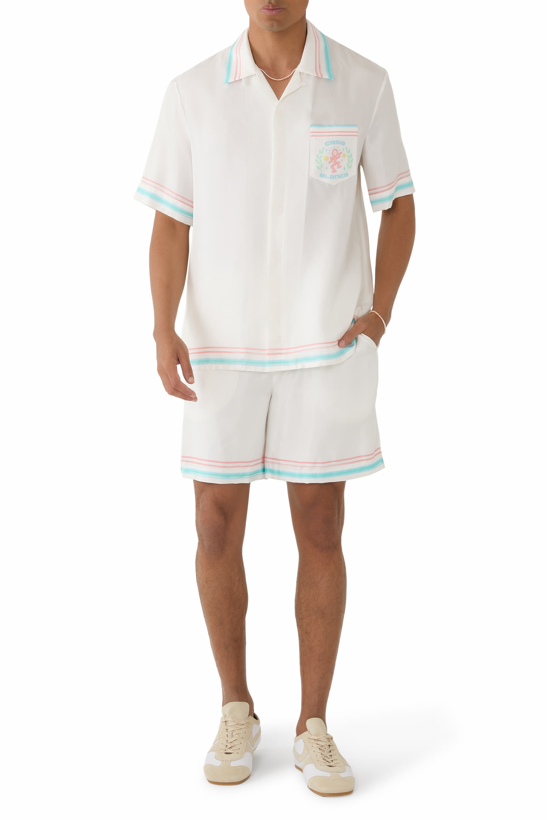 شورت سباحة دانس جوي حرير بنقشة