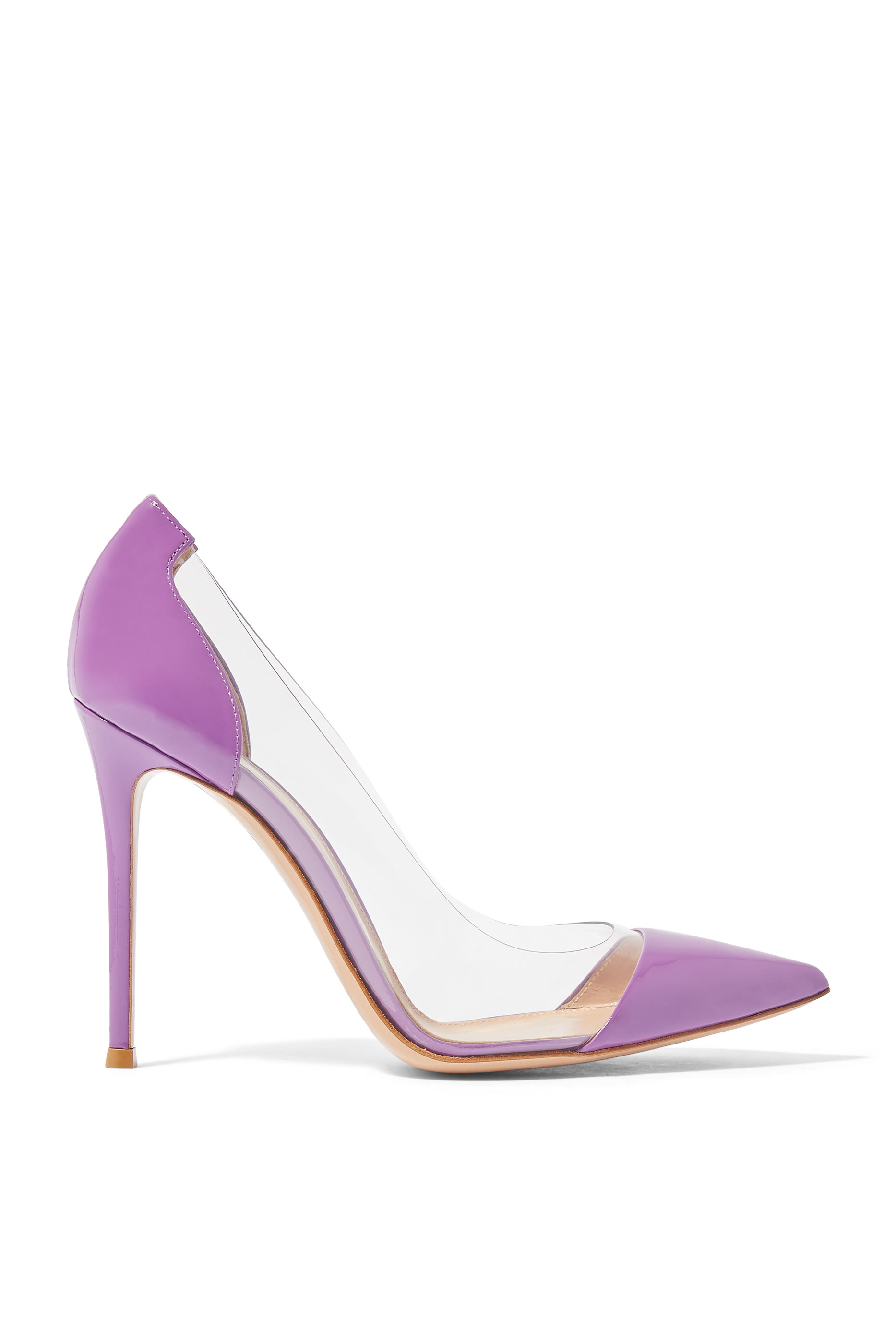 حذاء كلاسيكي 105 بأجزاء شفافة جلد