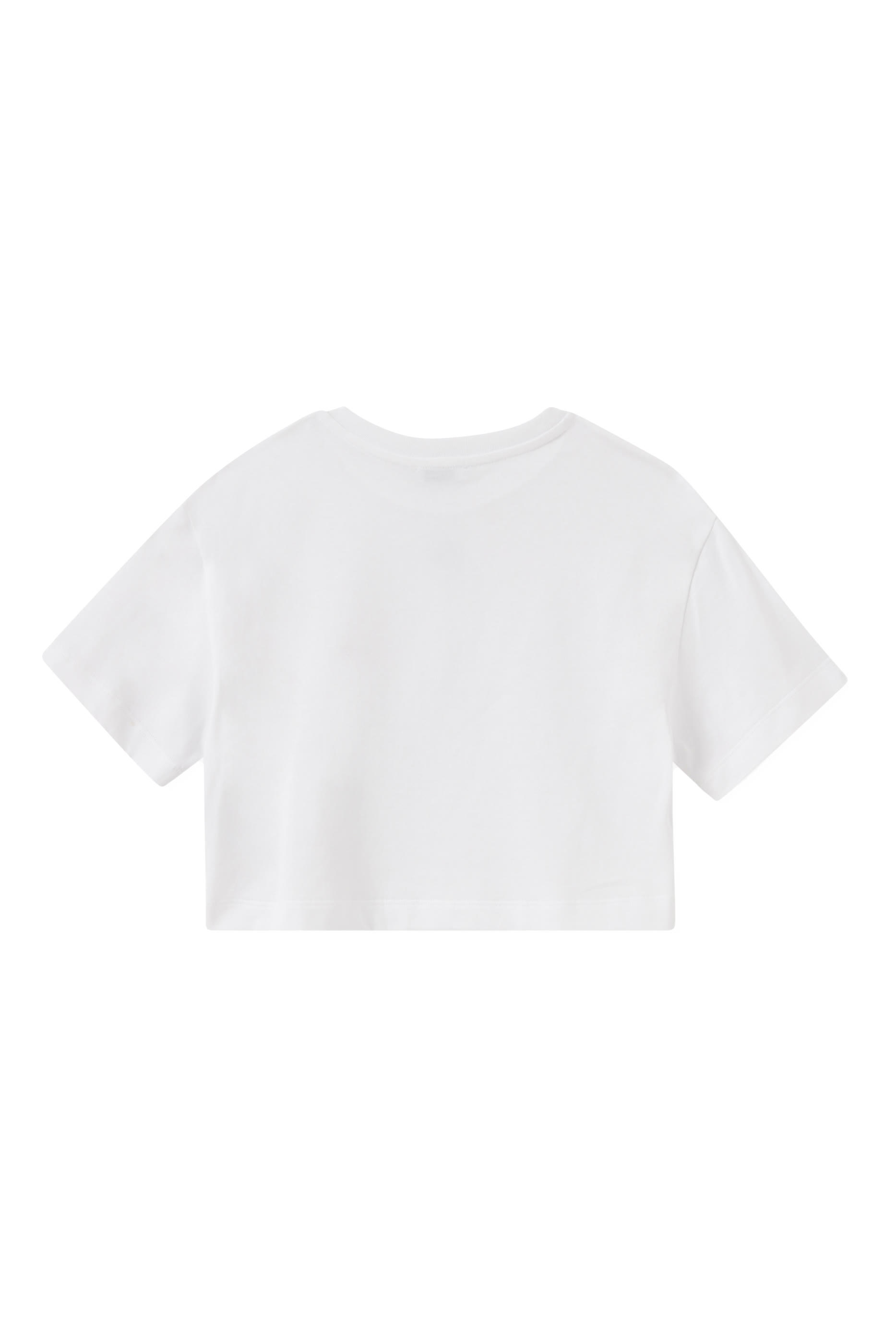 تيشيرت للأطفال بحلية معدنية بشعار الماركة