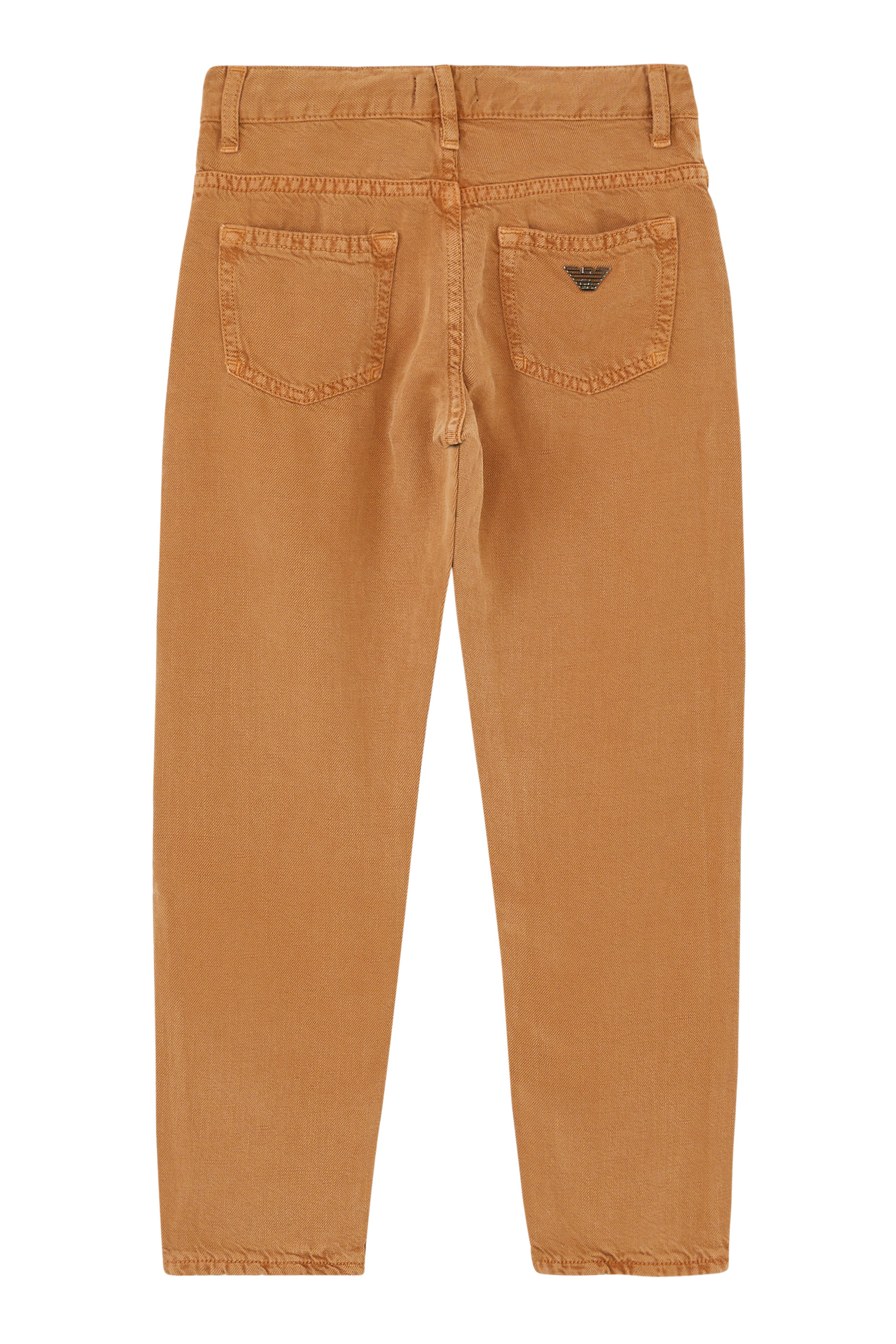 بنطال للأطفال برقعة شعار الماركة