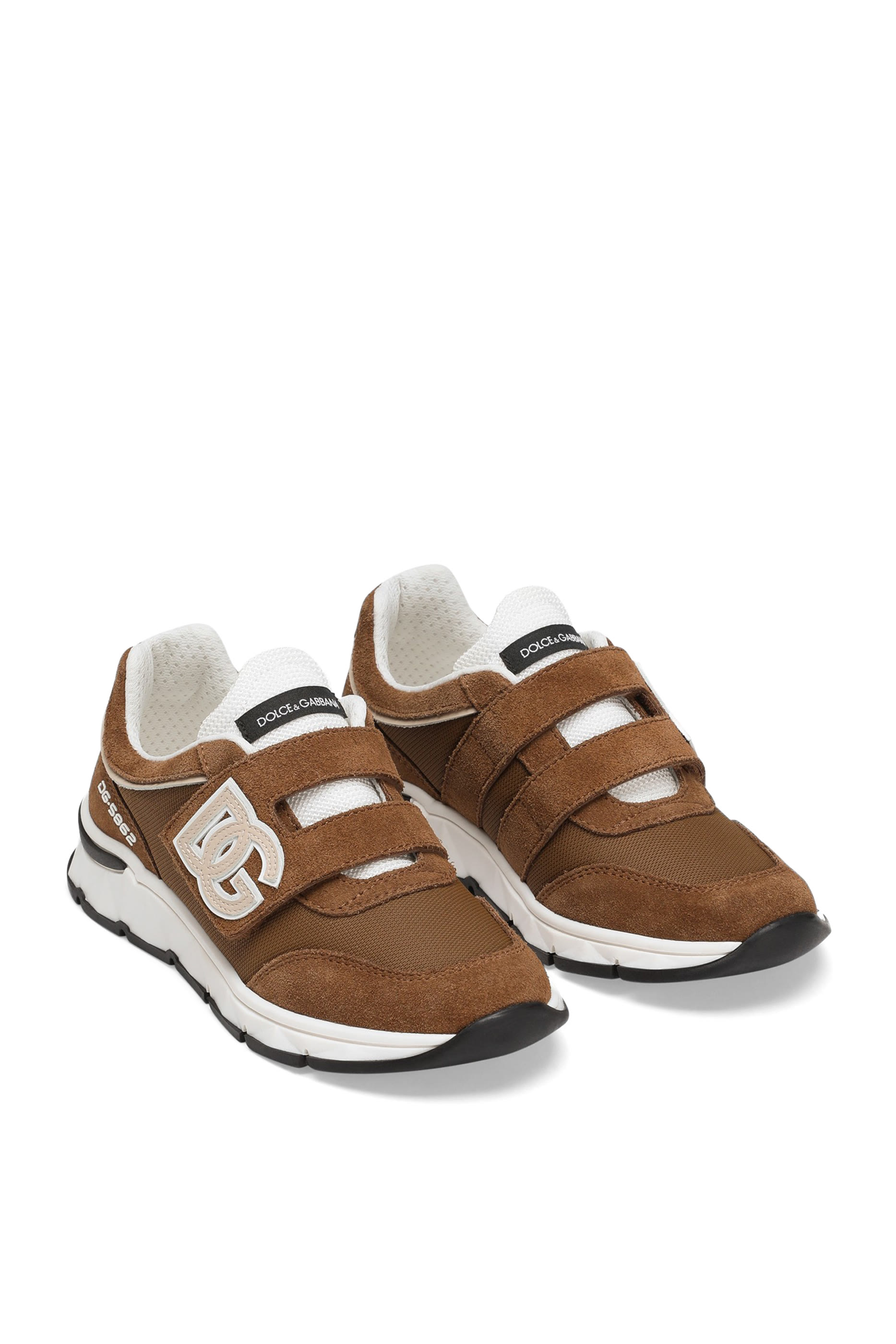 Kids  DG Running Split Calfskin Sneakers