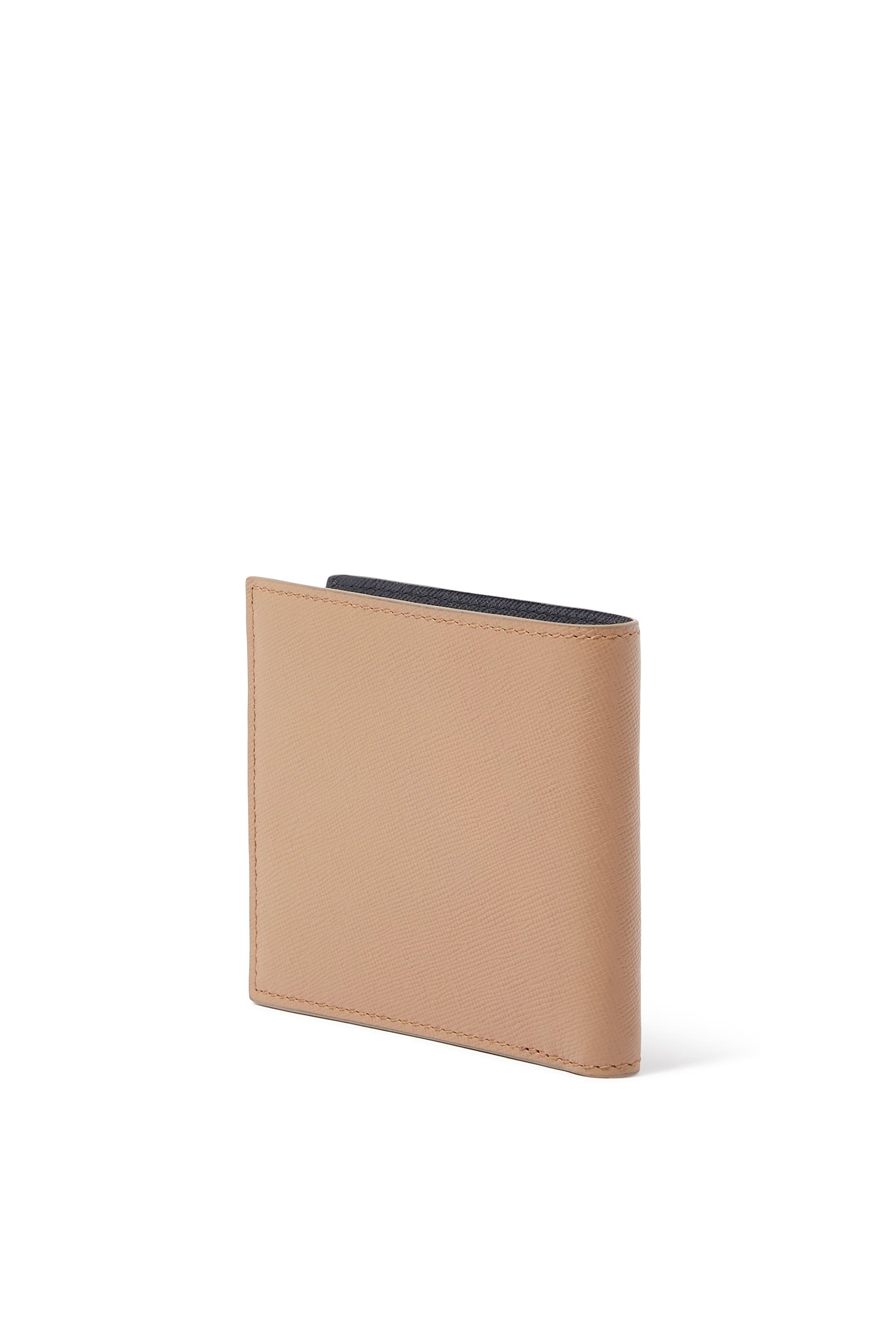 محفظة ثنائية الطي بشعار الماركة