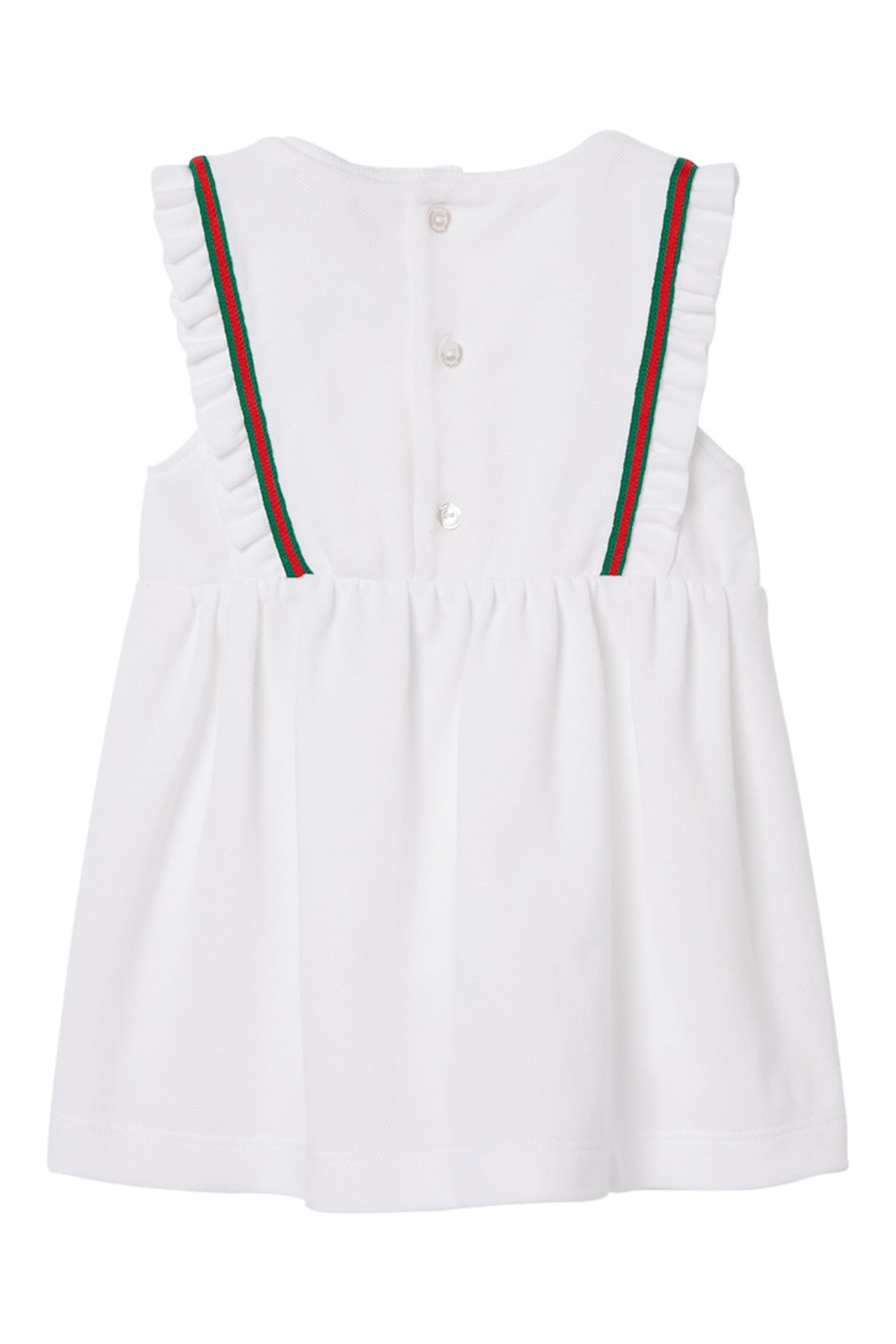 فستان بشريط ويب قطن للأطفال