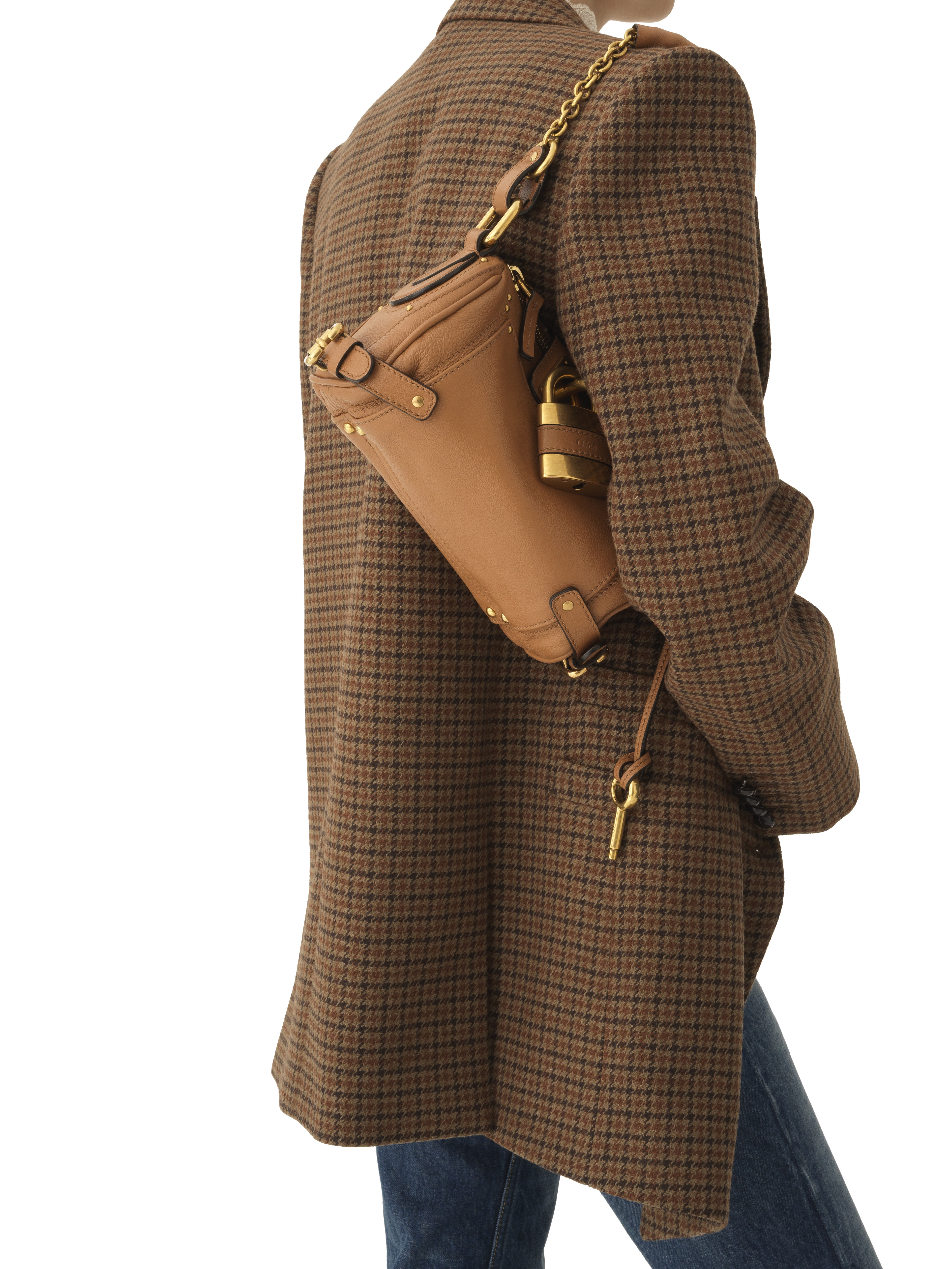 حقيبة بادينغتون صغيرة بحمالة سلسلة جلد