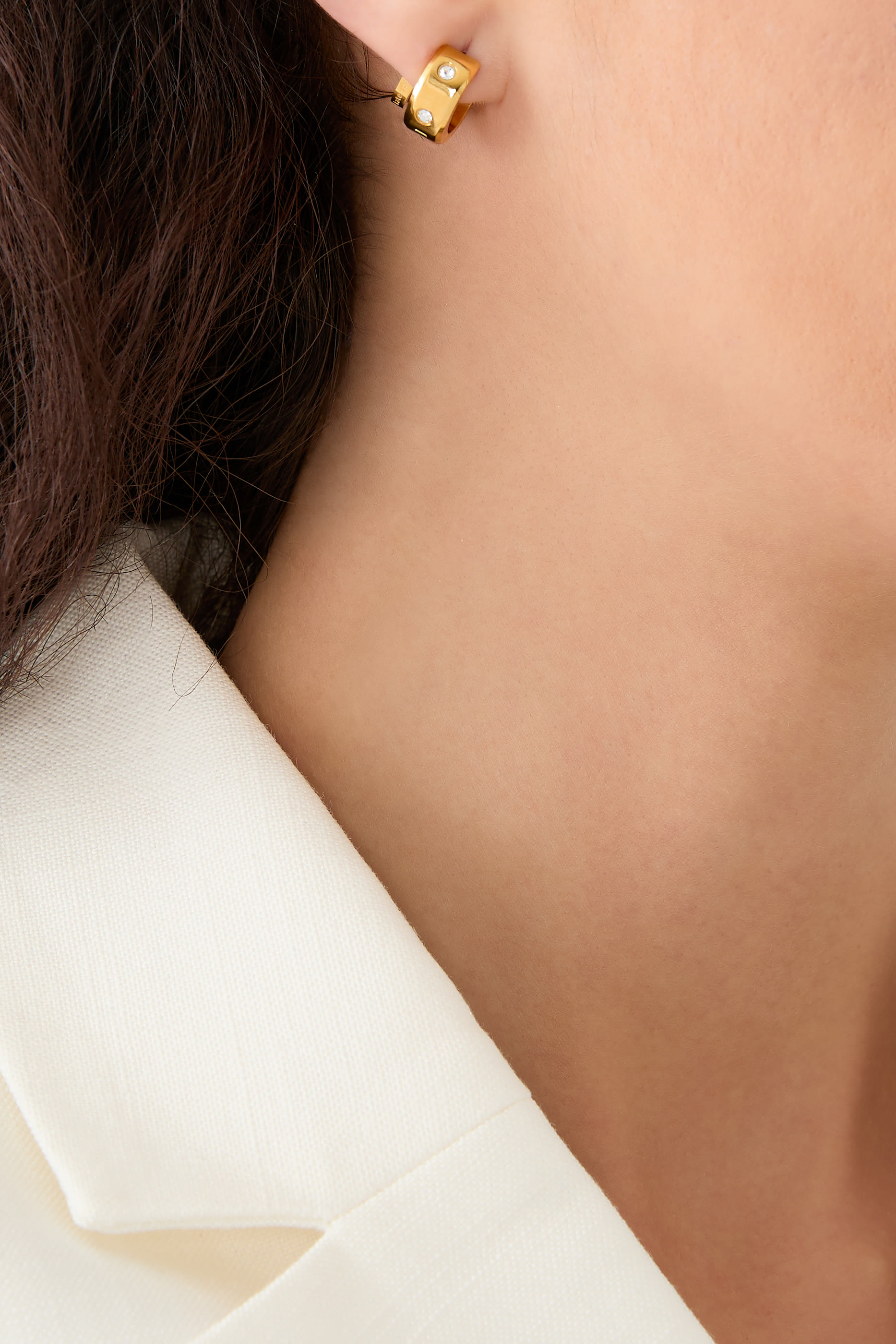 أقراط هاجي ست ان ستون بتصميم مزدوج