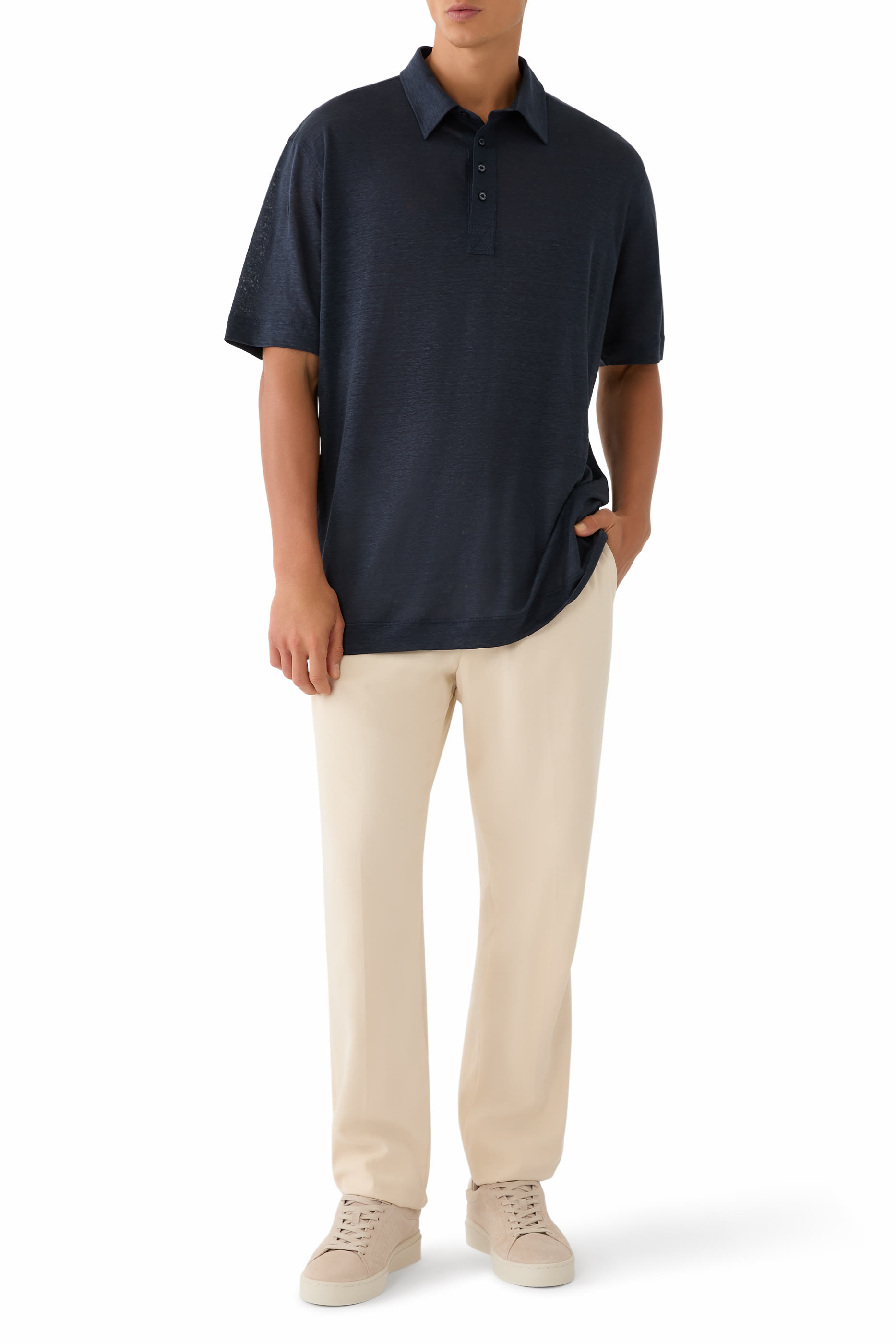 قميص بولو كتان