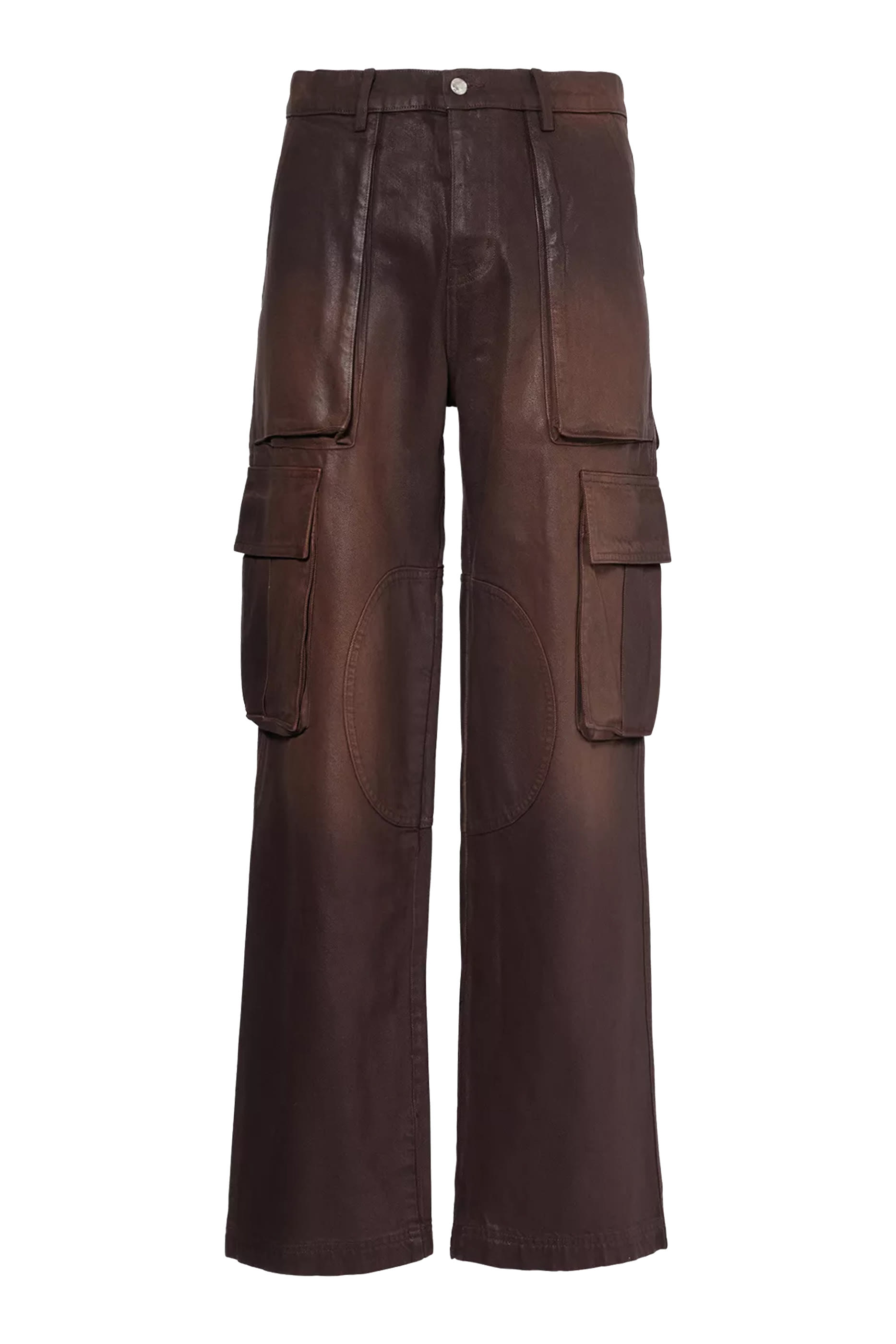 بنطال كارجو بشعار الماركة دنيم مشمع