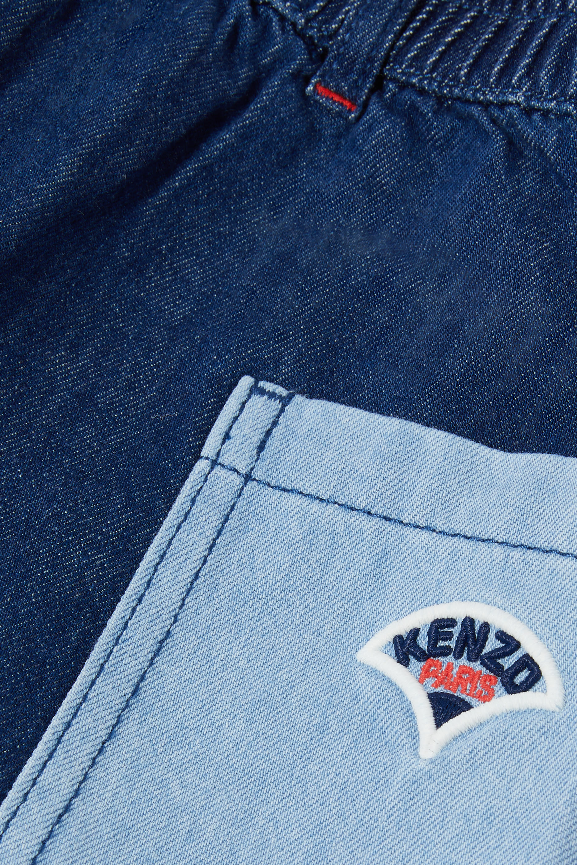 شورت بتصميم مقسم بألوان للأطفال