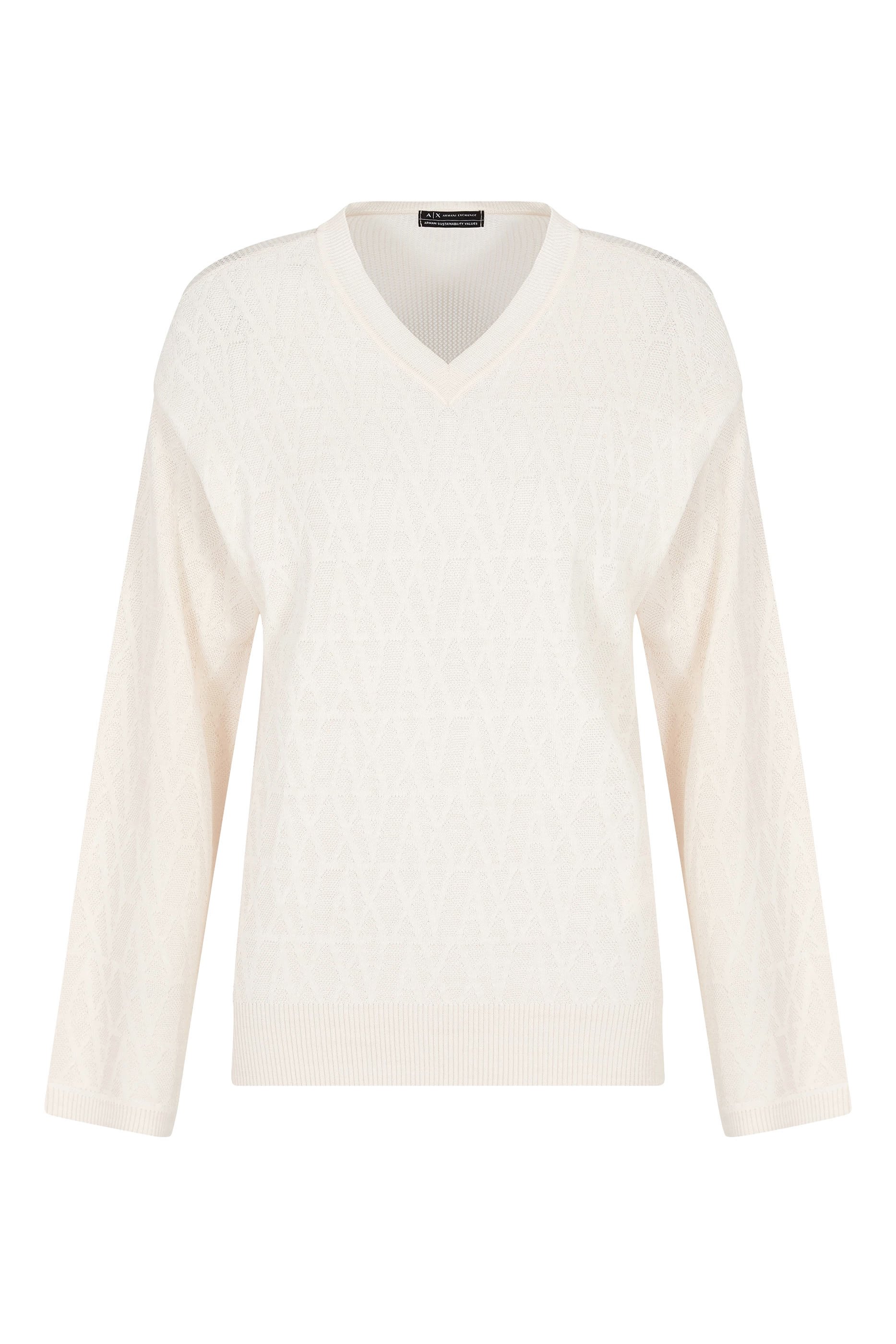 كنزة مزينة كليا بشعار الماركة