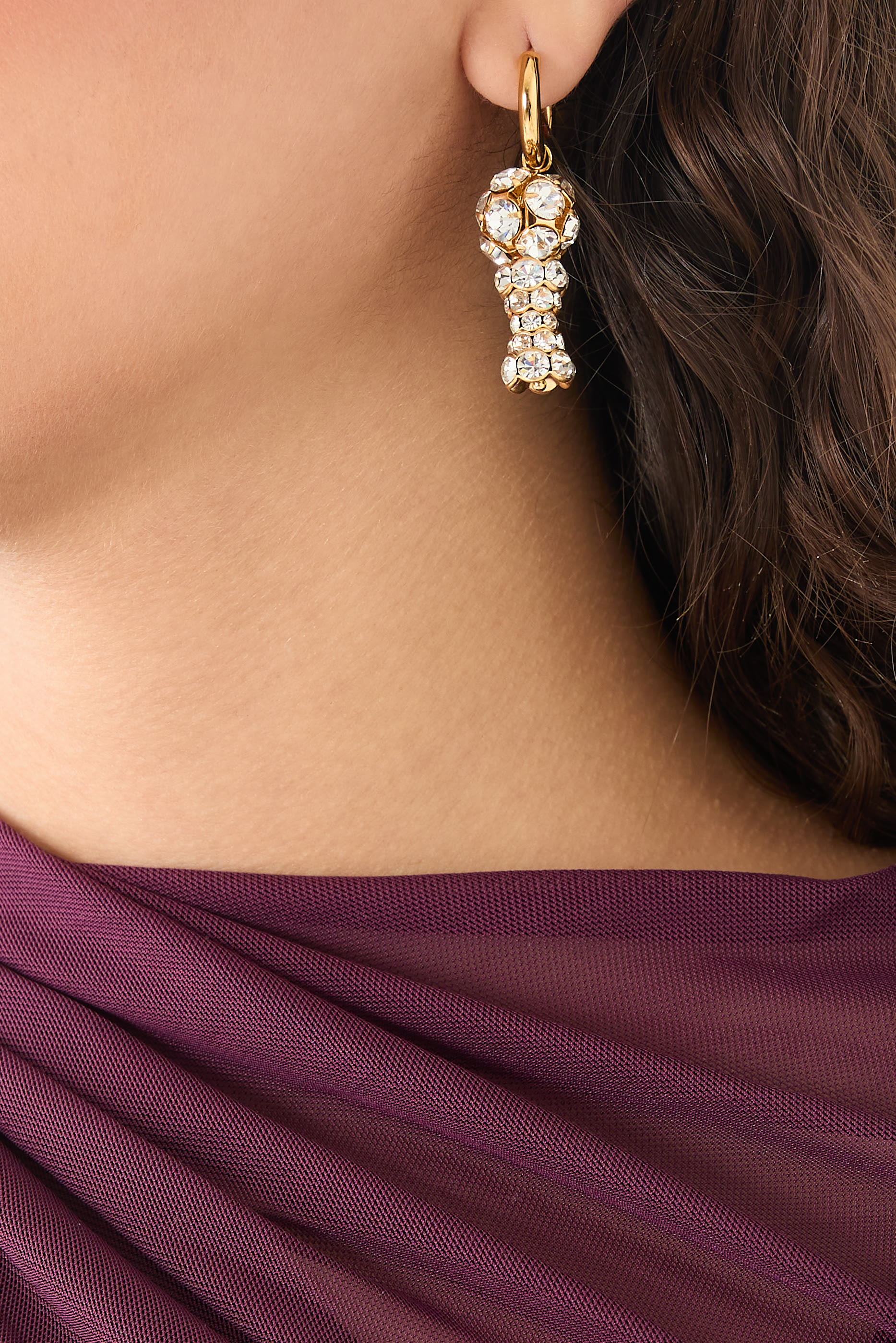 أقراط دائرية لاين اند كيوب