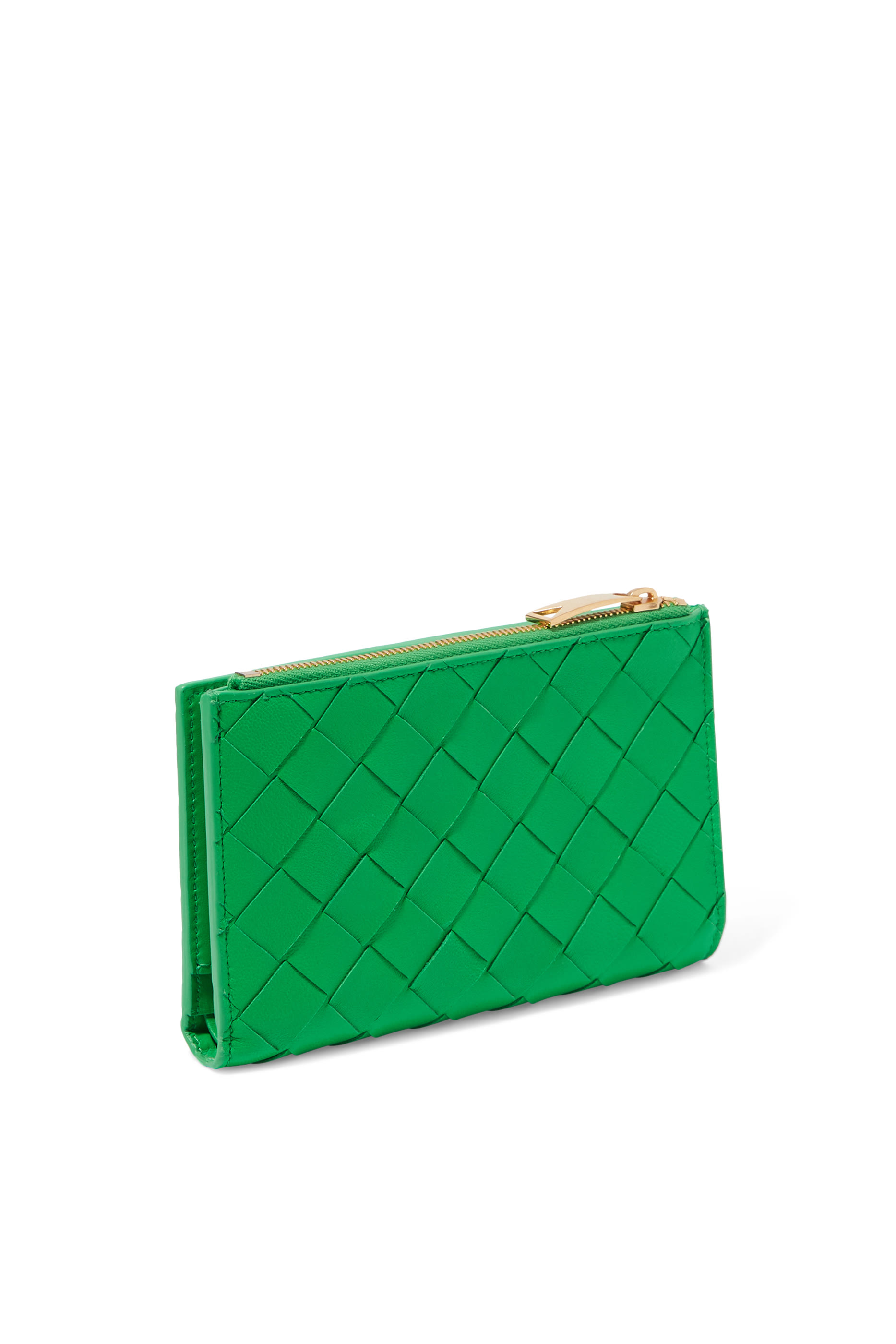 محفظة متوسطة ثنائية الطي بسحّاب