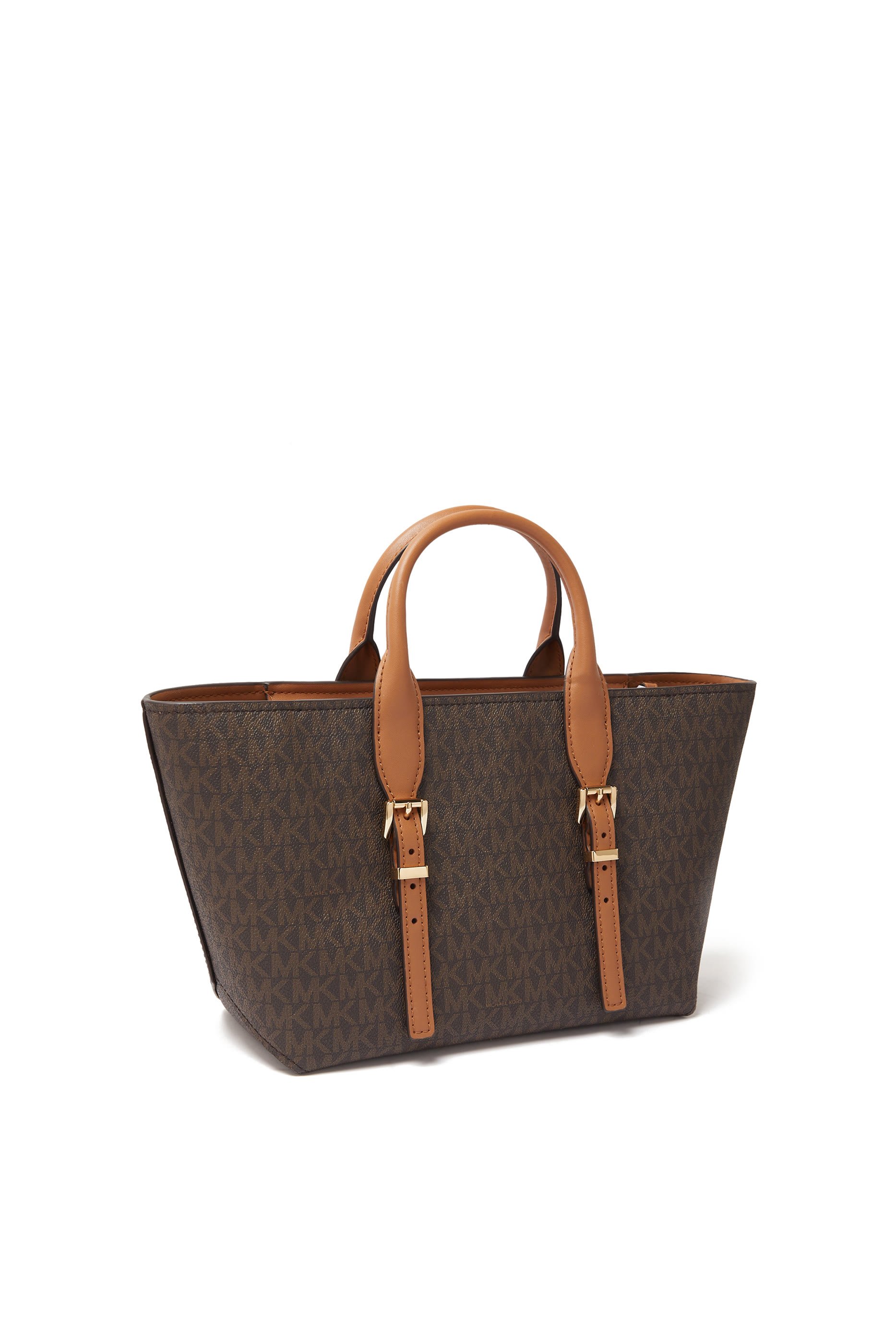 حقيبة يد موري صغيرة قماش قنب بطلاء شعار الماركة