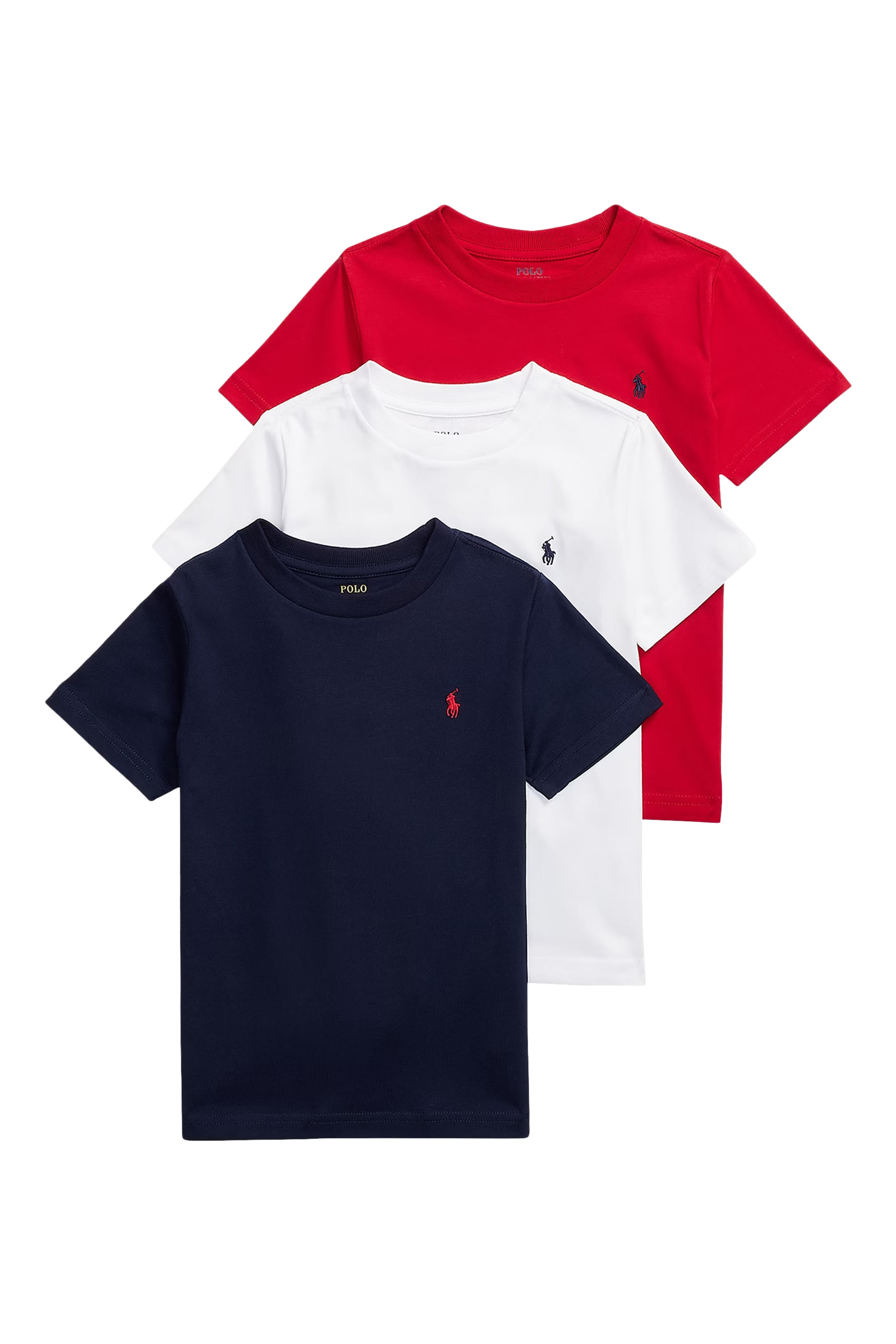 طقم تيشيرت قطن للأطفال، 3 قطع