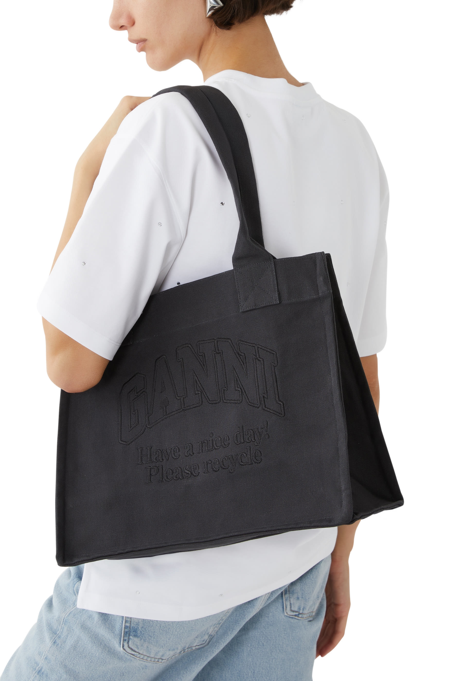 حقيبة يد  كبيرة قماش قنب