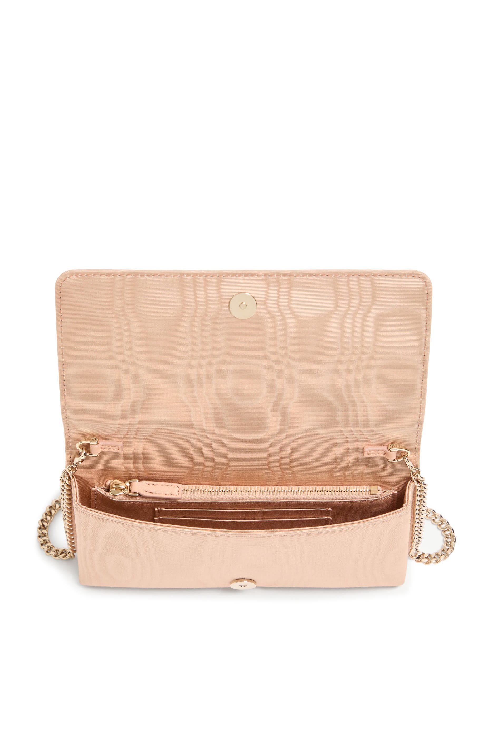 محفظة بحلية شعار الماركة وحمالة سلسلة