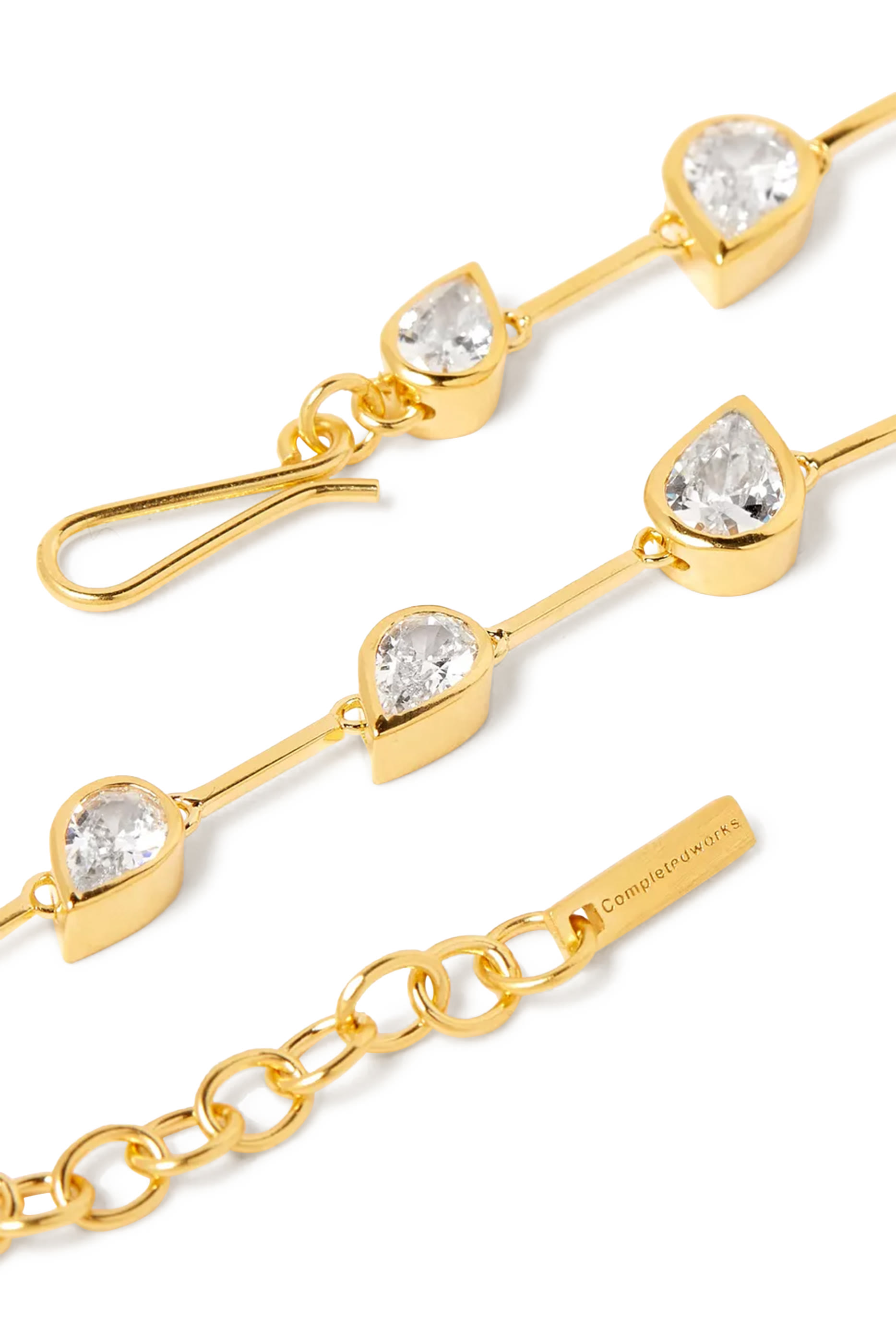 سوار ميرياد مرصع بأحجار زركونيا مكعبة، فضة استرلينية مطلية بذهب أصفر عيار 18