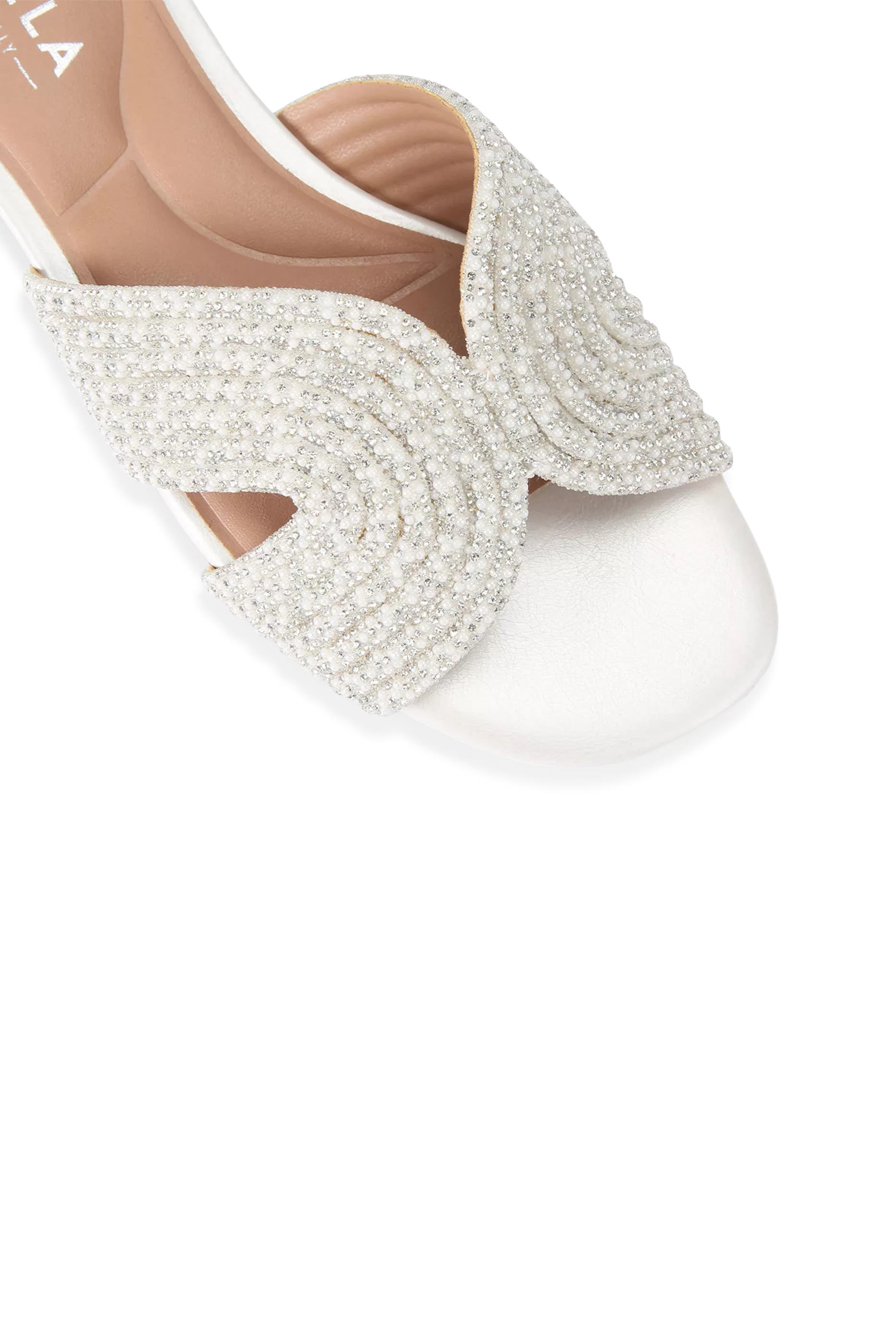 صندل غالا مفتوح من الخلف مرصع باحجار