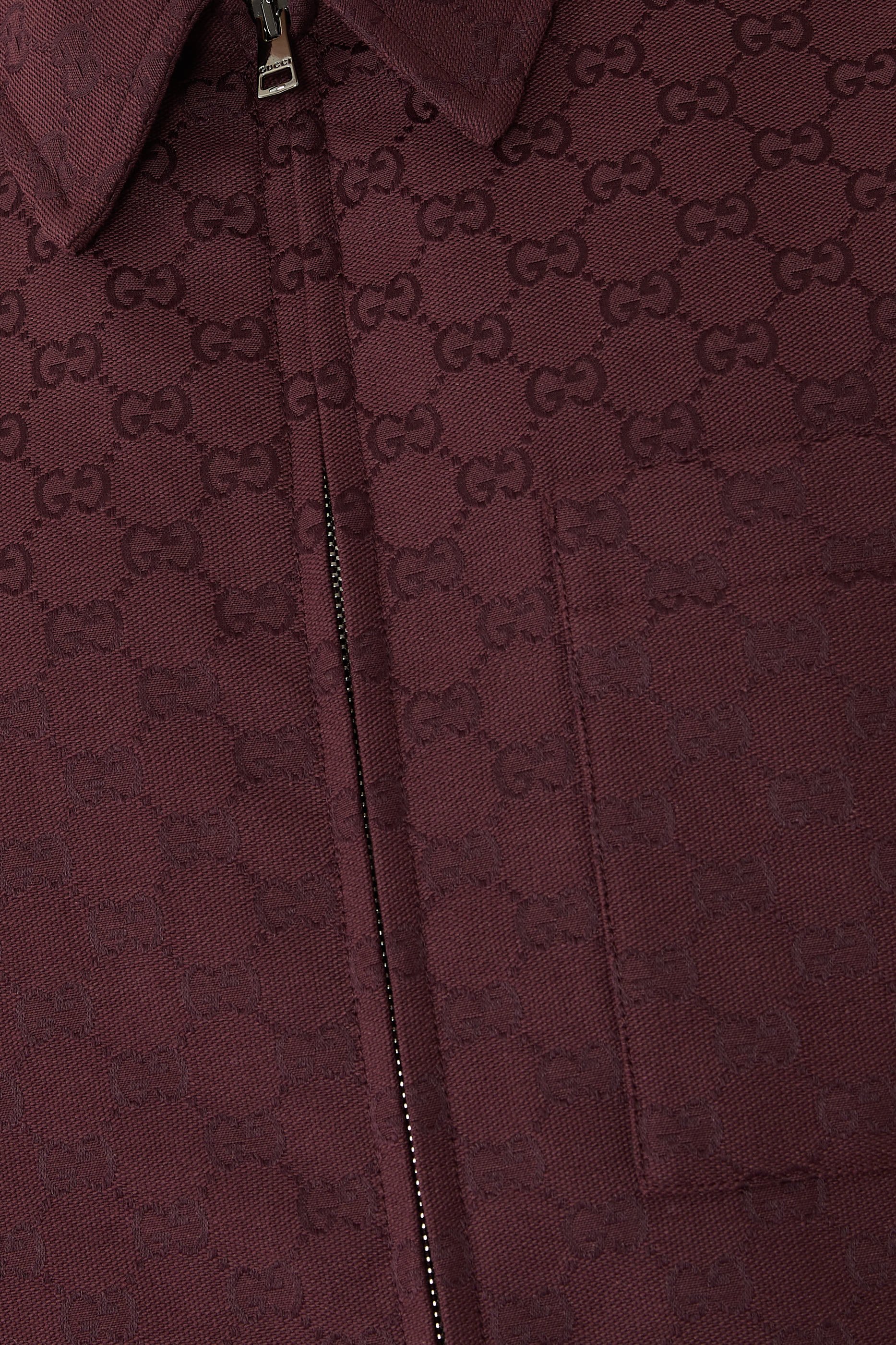 جاكيت بسحاب قماش قنب بشعار الماركة