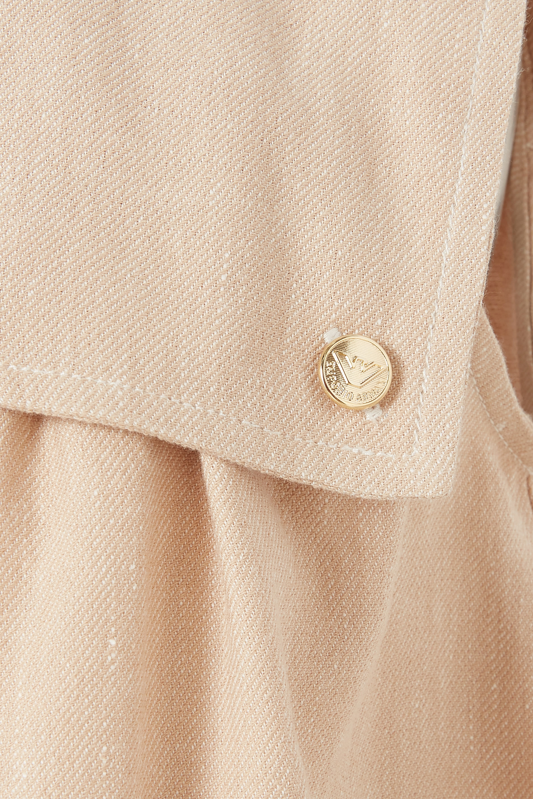 فستان مزيج كتان دنيم للأطفال