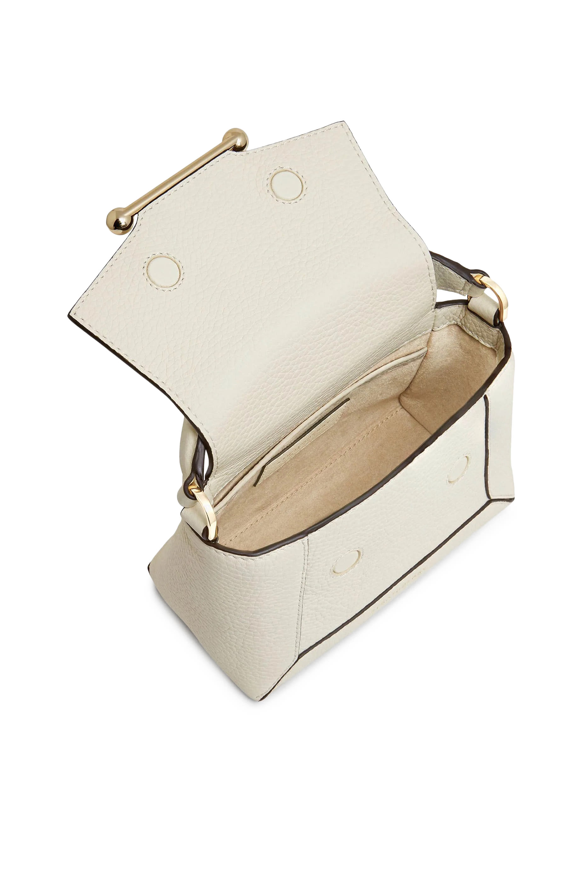 حقيبة موزاييك نانو بيد علوية جلد عجل بارز