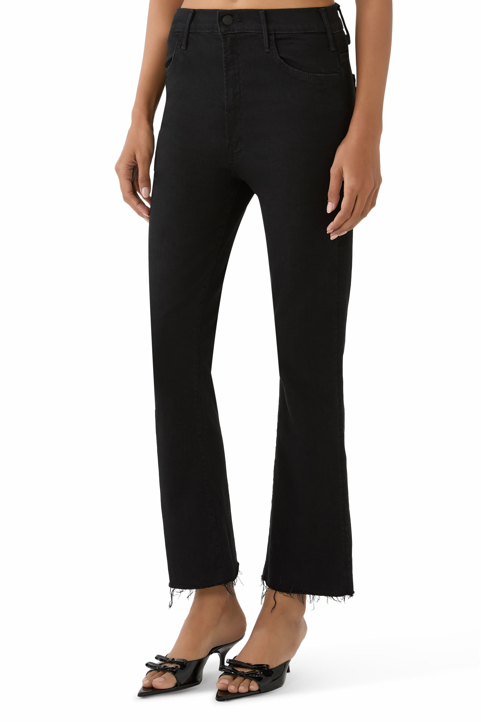 بنطال جينز هاسلر بطول الكاحل وتفاصيل منسلة