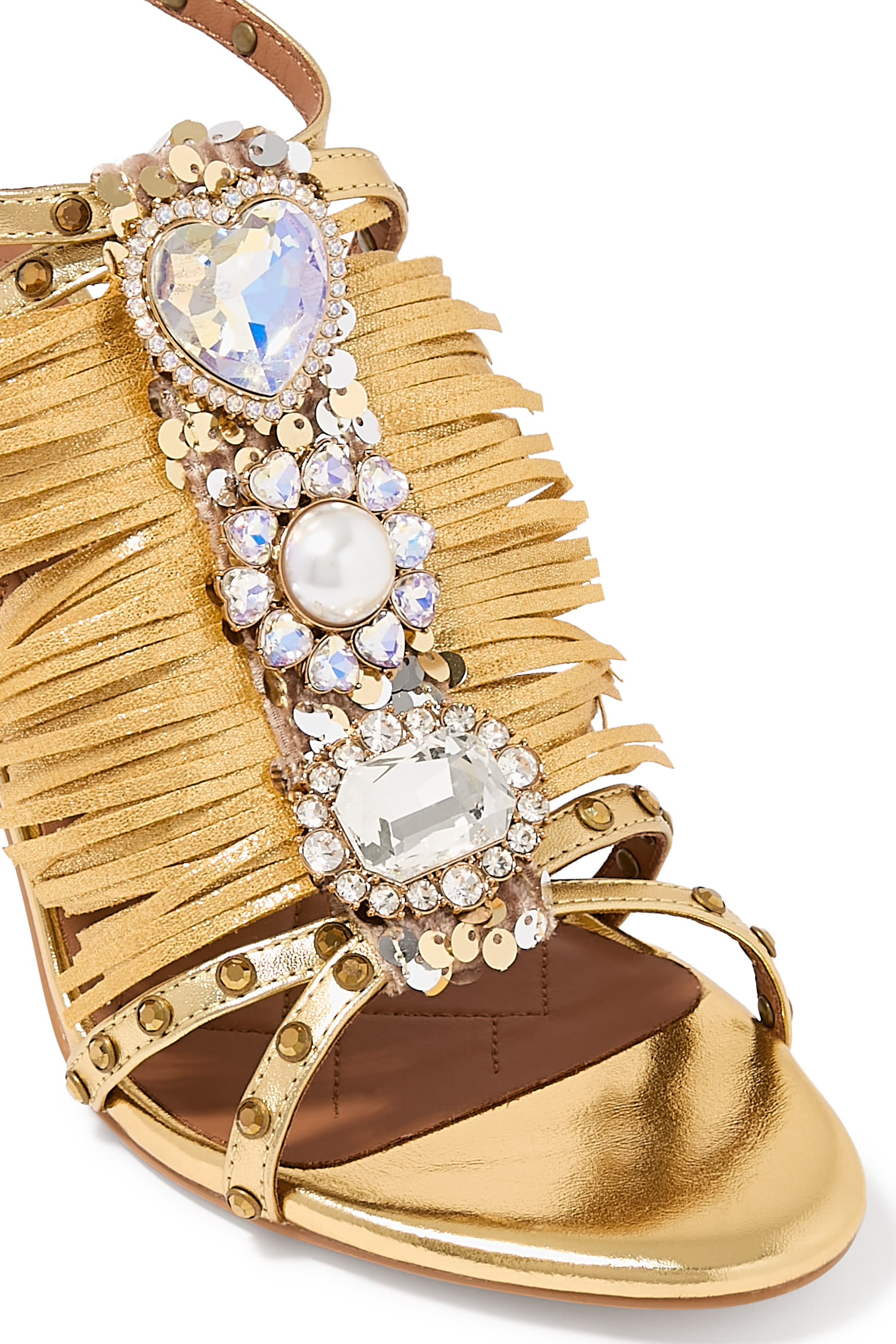 صندل  90 مزين بحلي وشراشيب