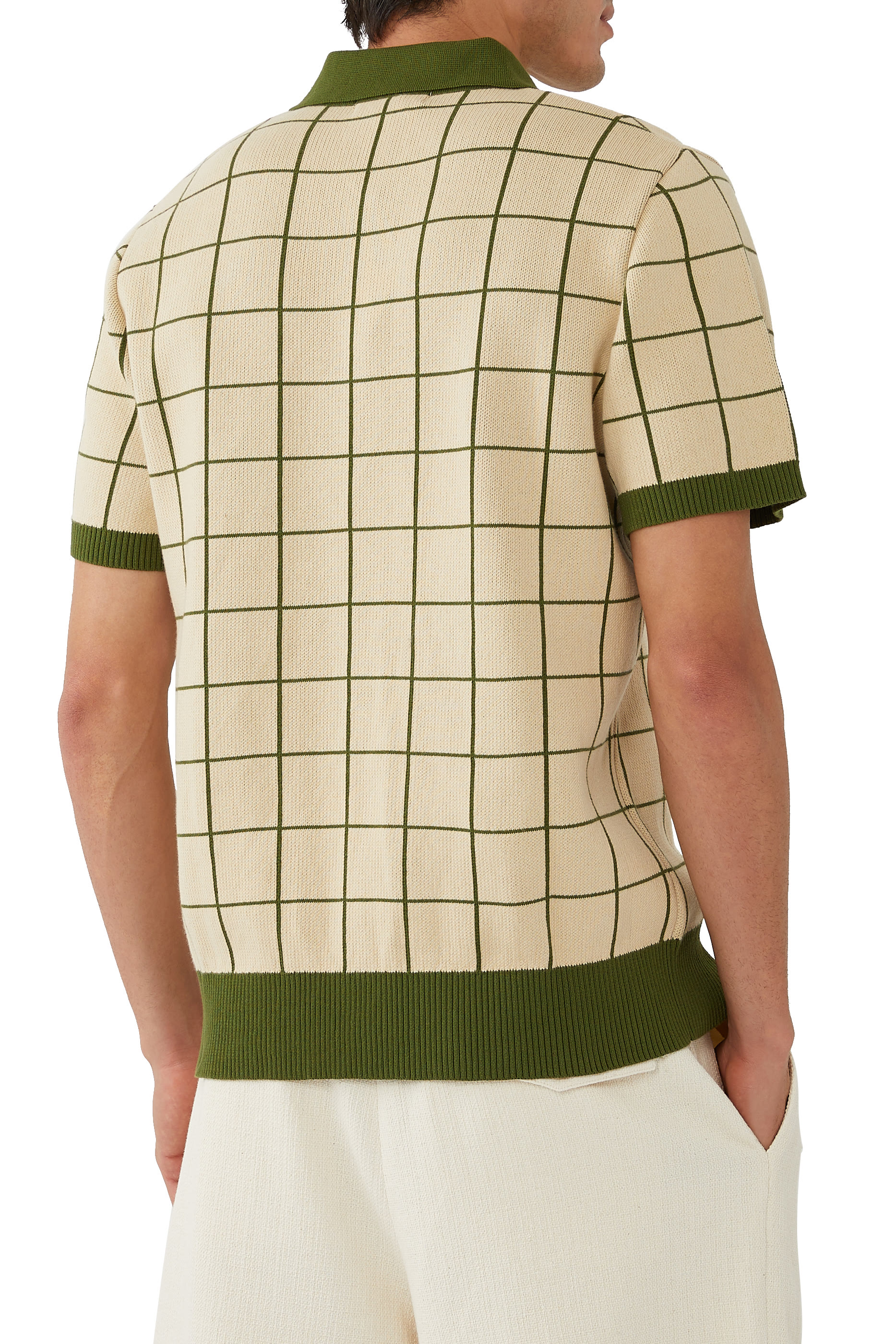 قميص بولو بنقشة مربعات