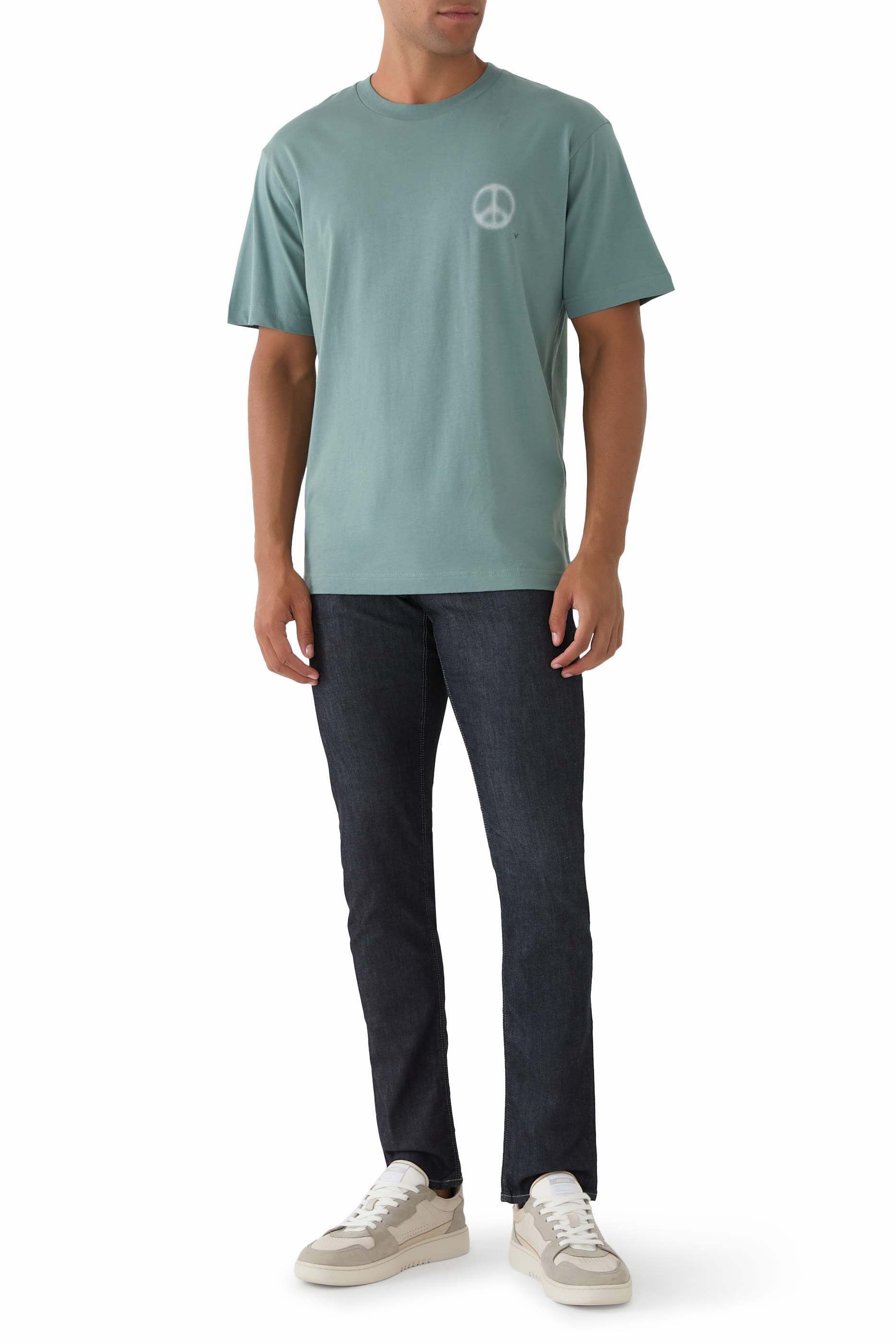 بنطال جينز بقصة ضيقة دنيم