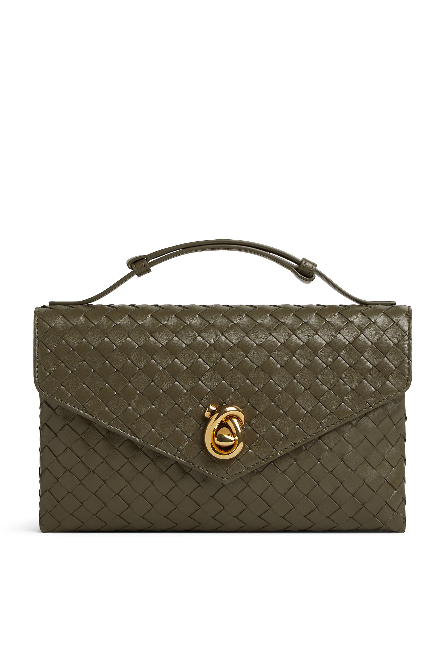 حقيبة بقفل بتصميم عقدة