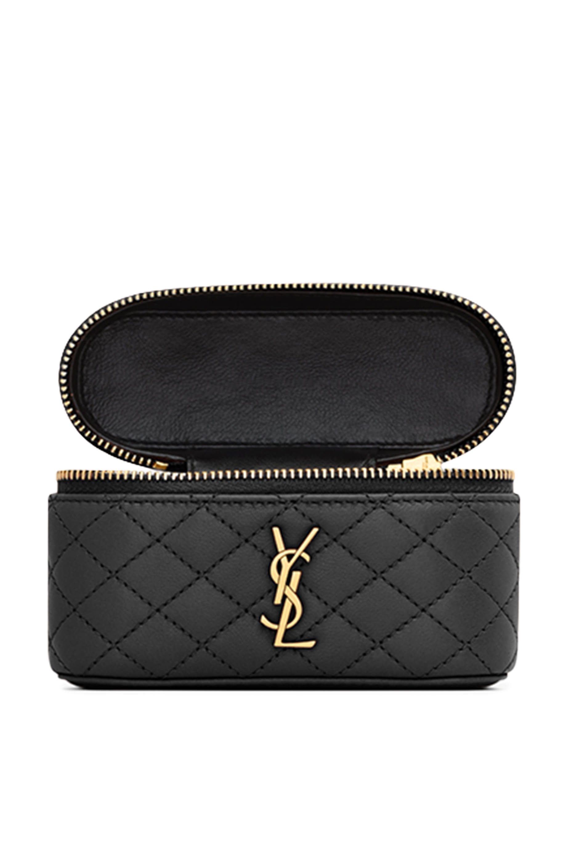 حقيبة مكياج غابي مايكرو جلد حمل