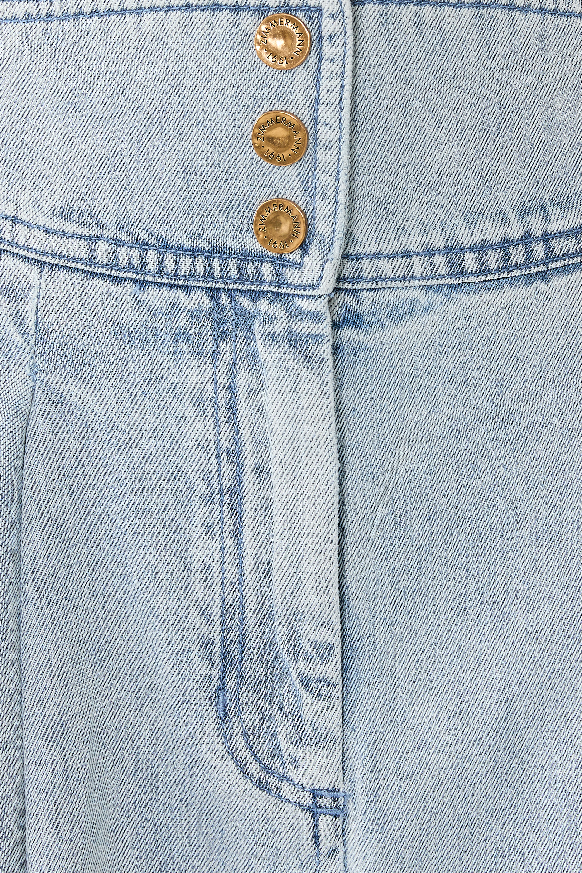 تنورة دينم متوسطة الطول