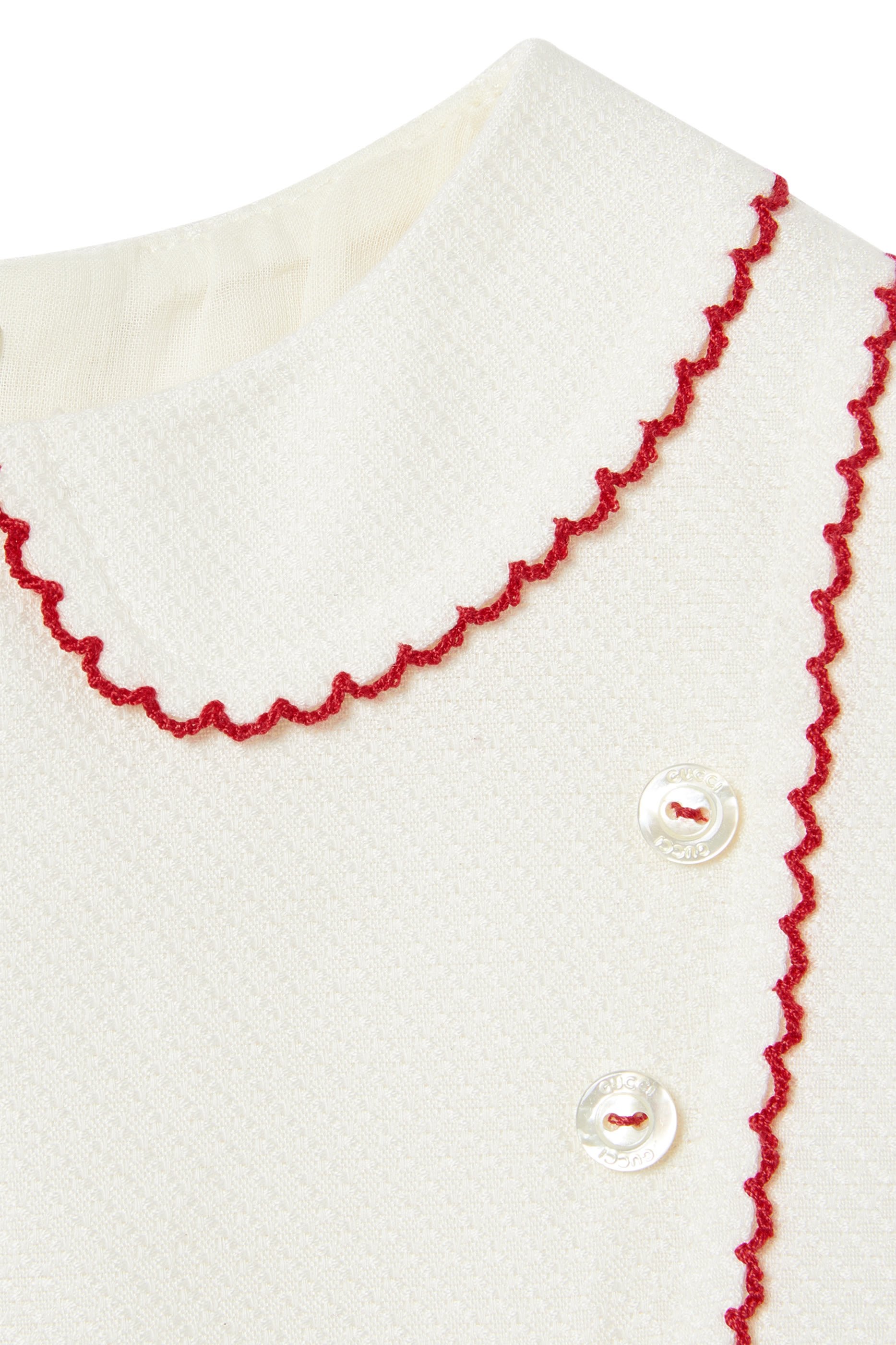 فستان قماش قنب محفور بحرفي شعار الماركة للأطفال