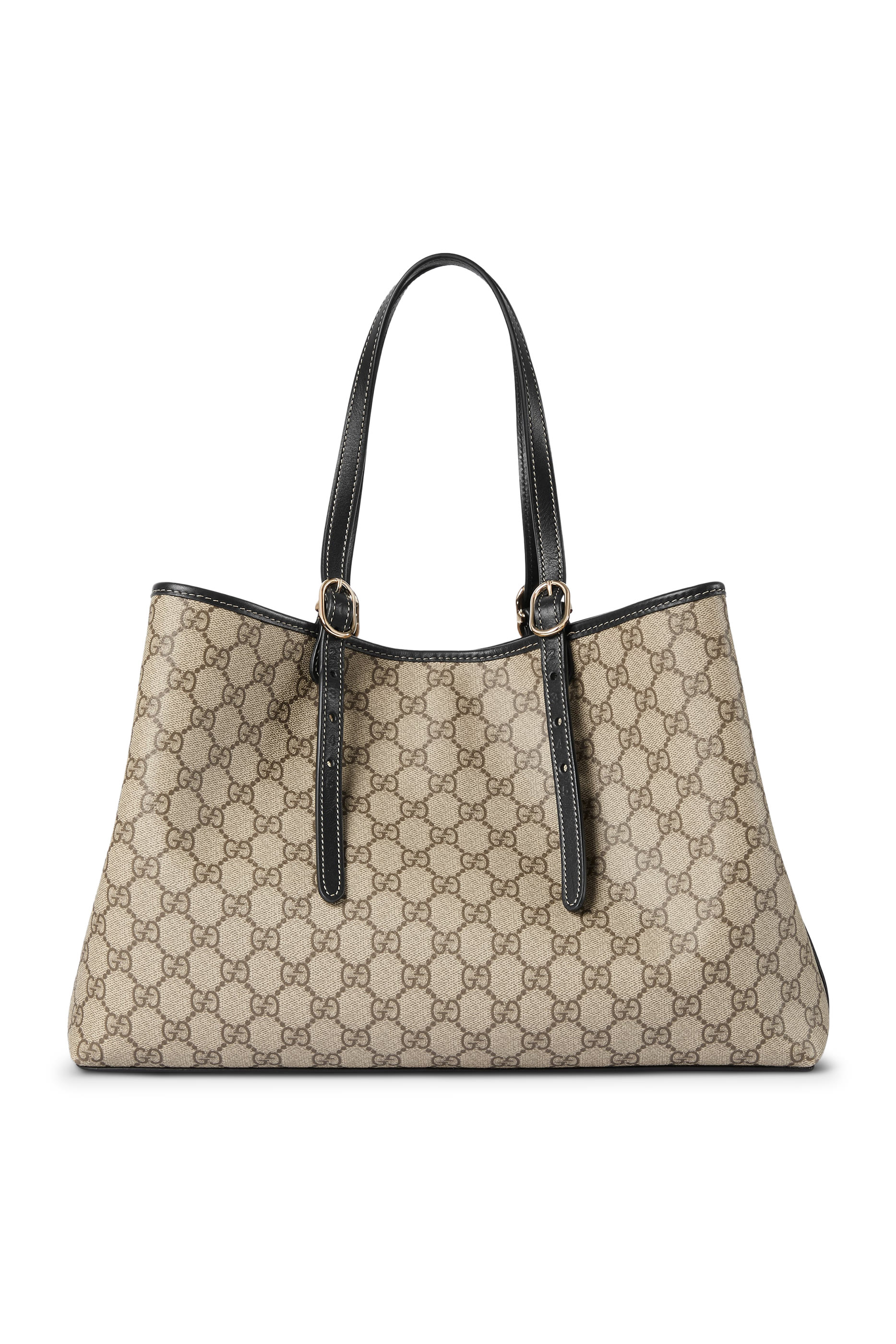 حقيبة يد متوسطة بنقشة حرفي شعار الماركة