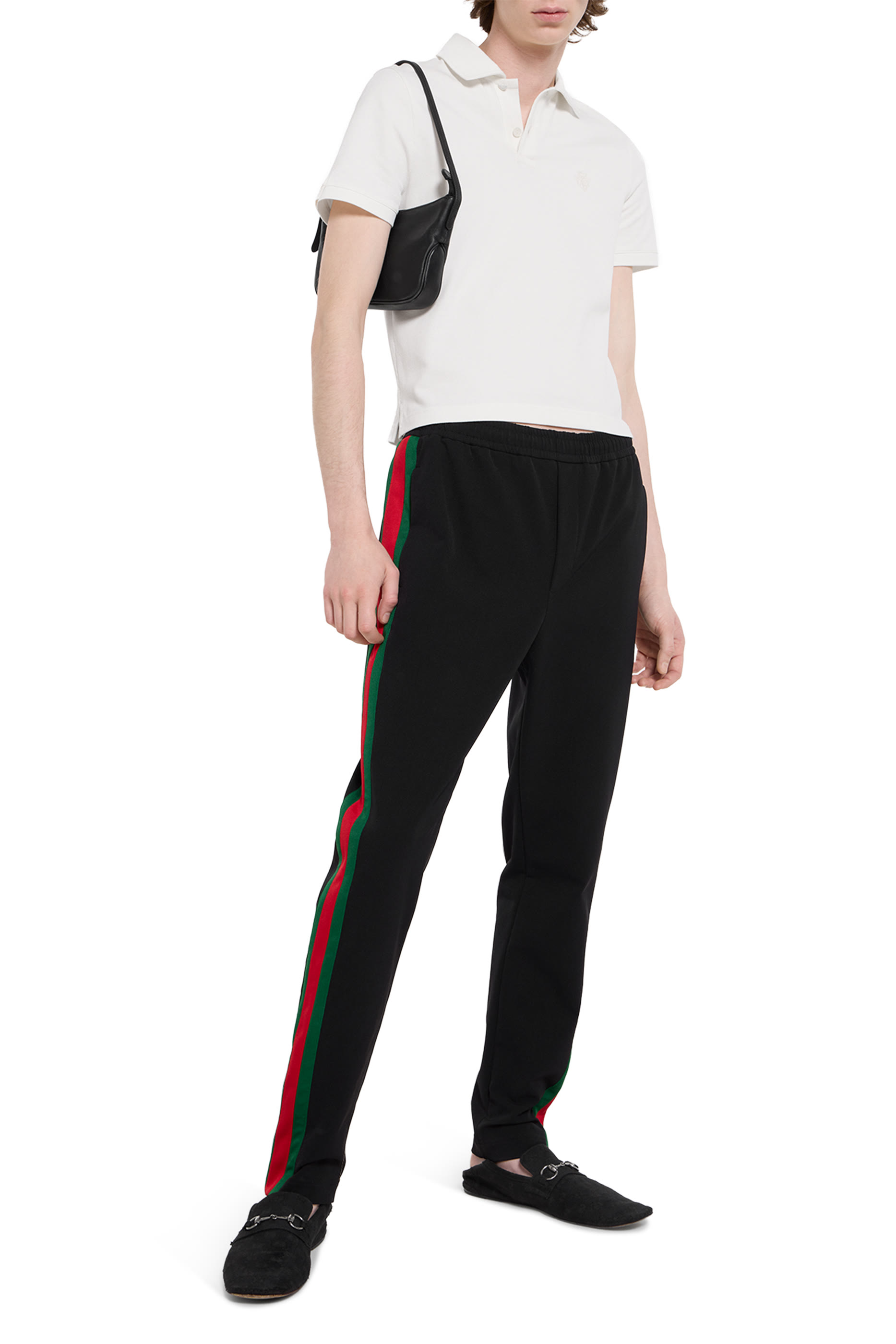 قميص بولو مطرز قطن بيكيه