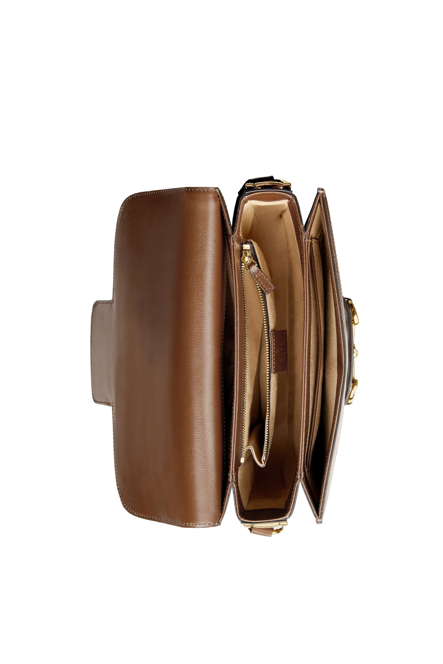 حقيبة كتف غوتشي 1955 بشعار GG وحلية لجام الحصان