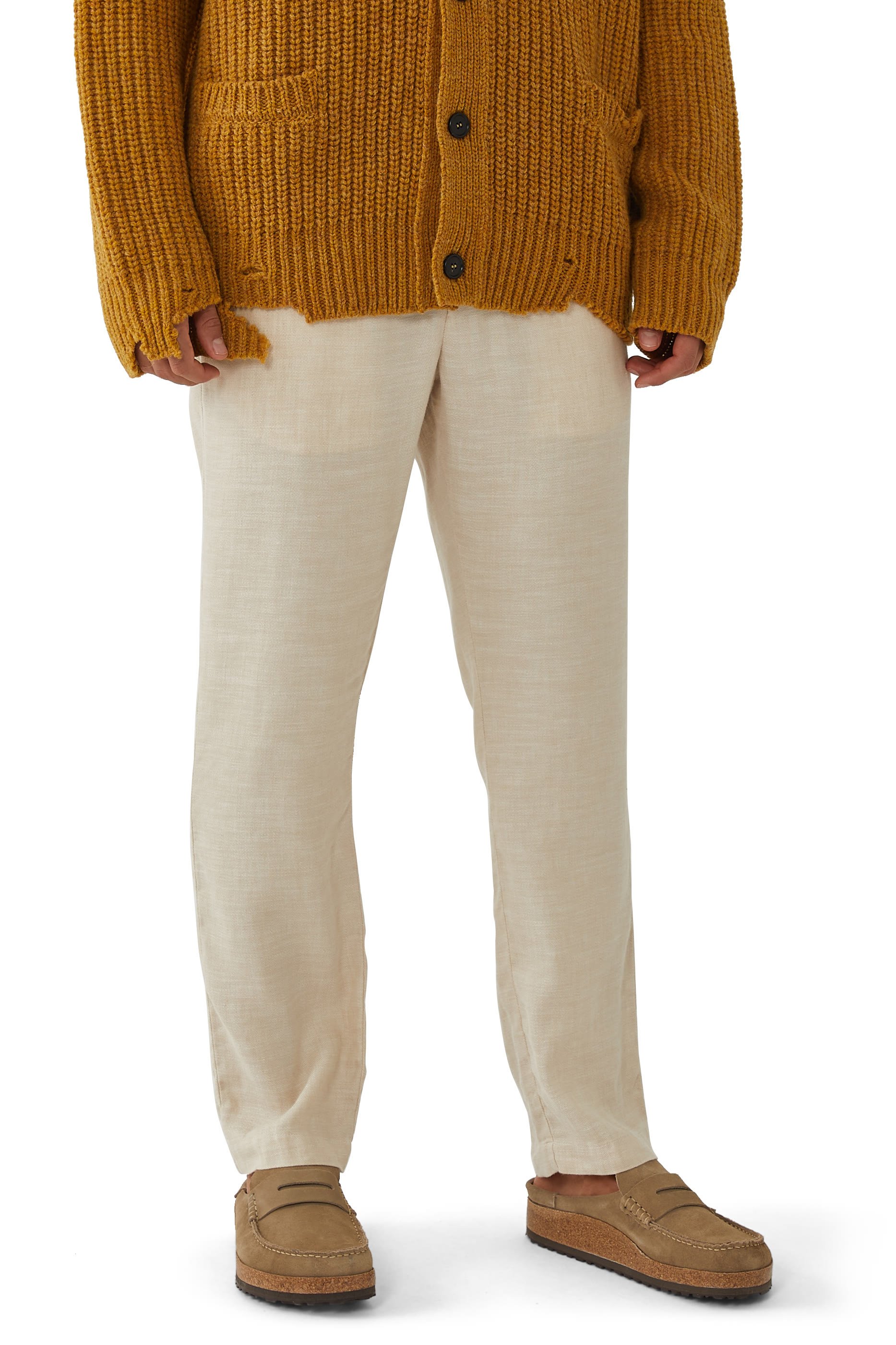 حذاء نايبلز مفتوح من الخلف جلد