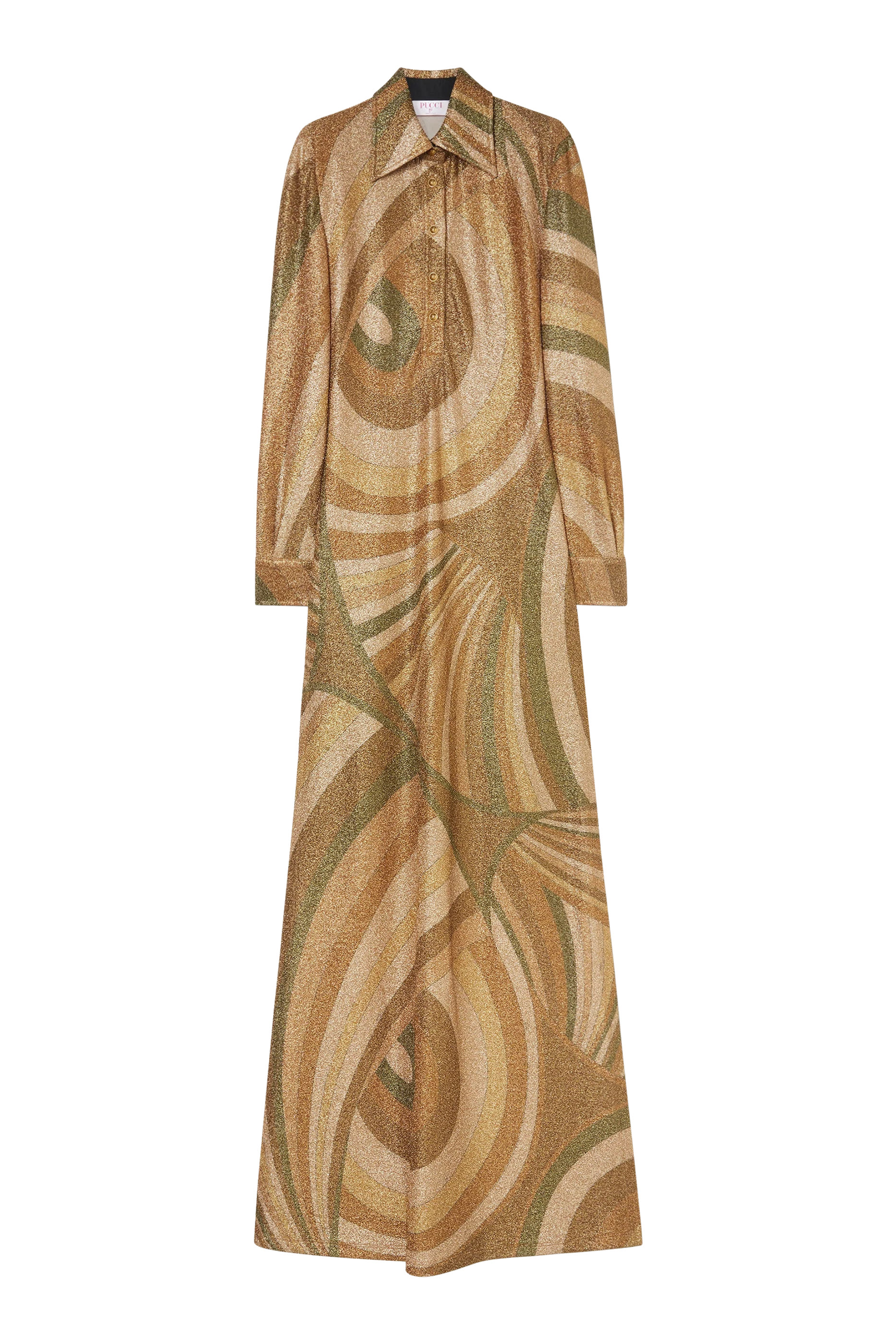 فستان بنقشة ايريد جيرسيه لامع