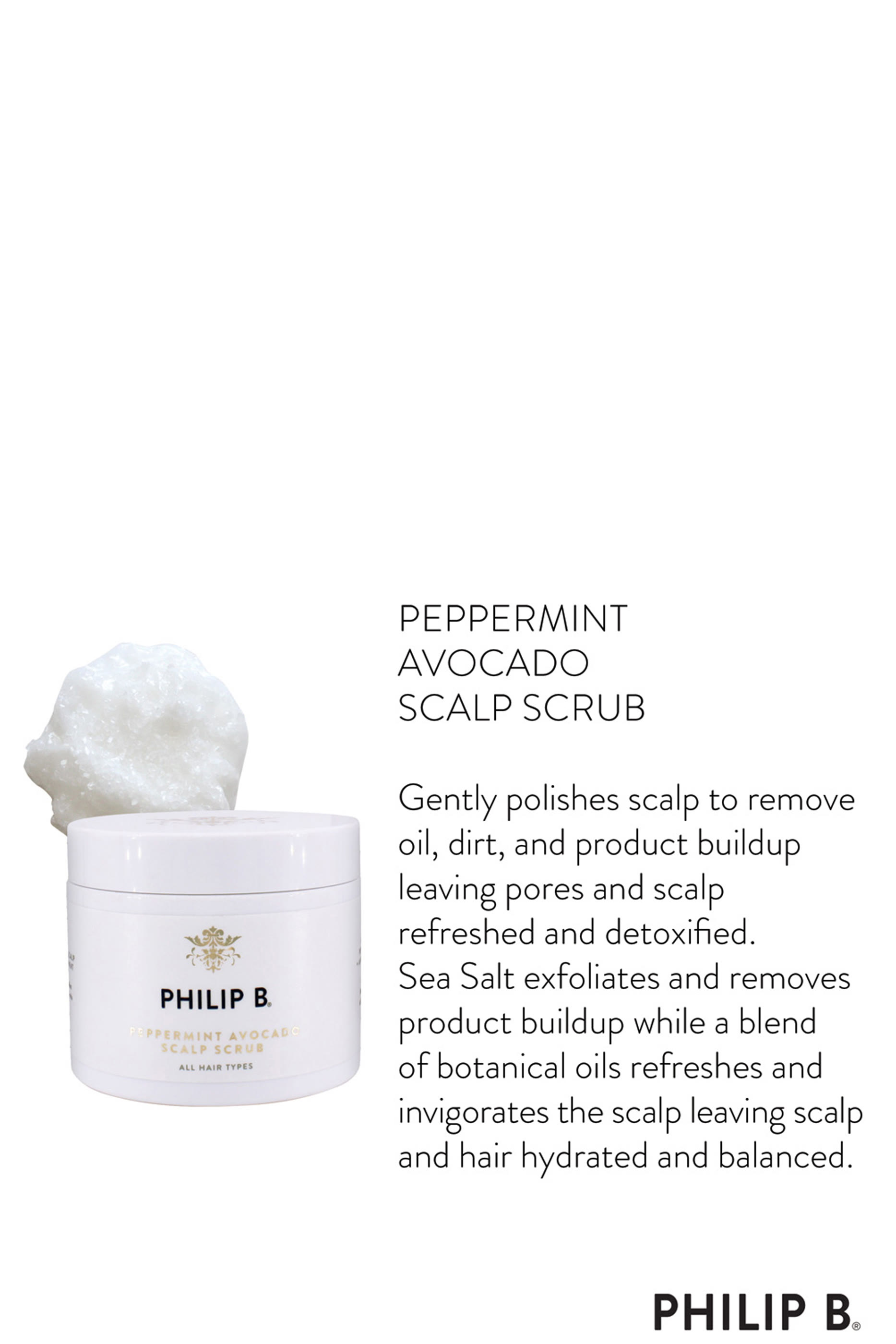 مقشر لفروة الرأس بالنعناع والأفوكادو