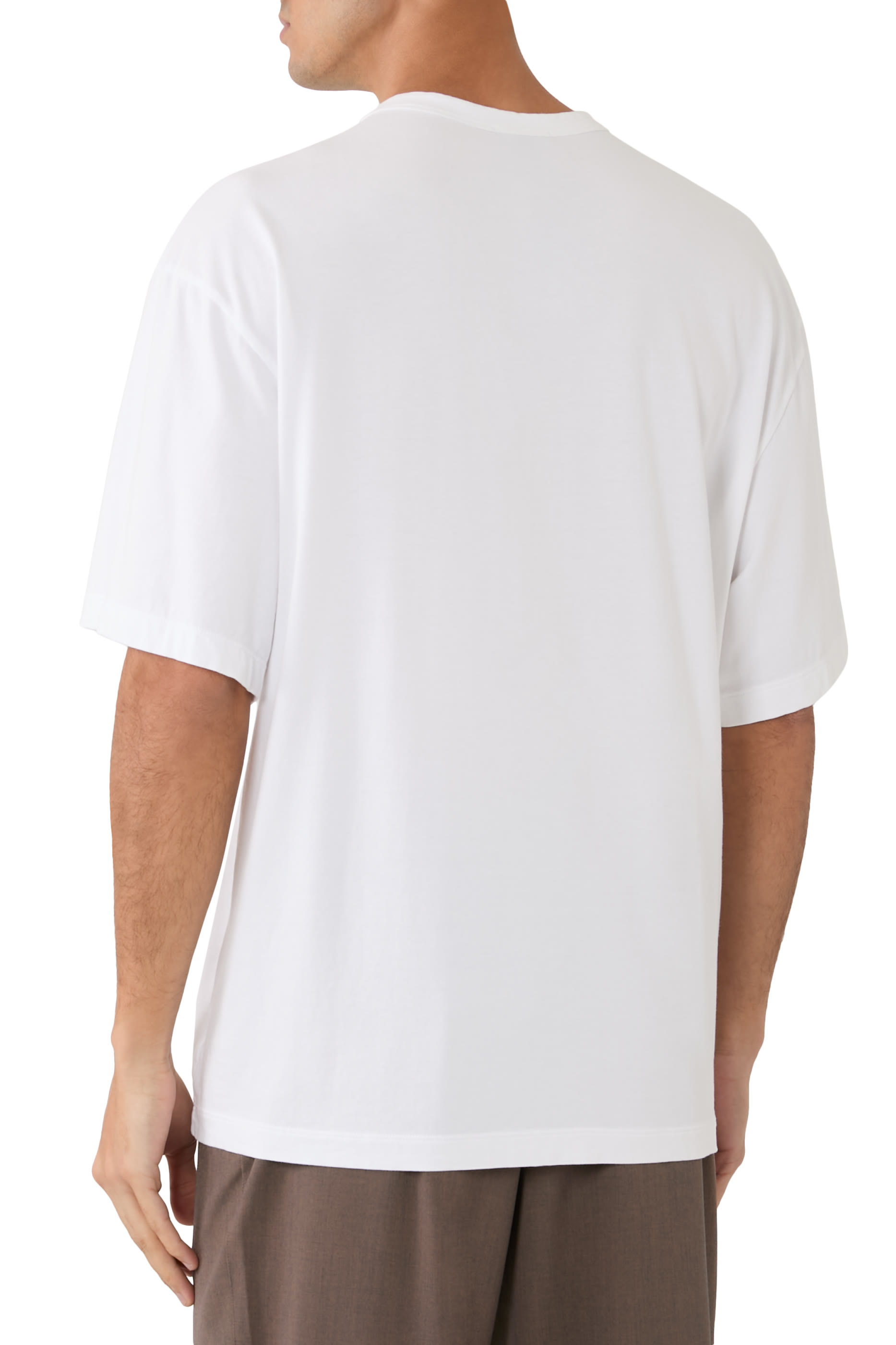 سويت شيرت بقصة فضفاضة وياقة ضيقة جرسيه فاخر ثقيل الوزن