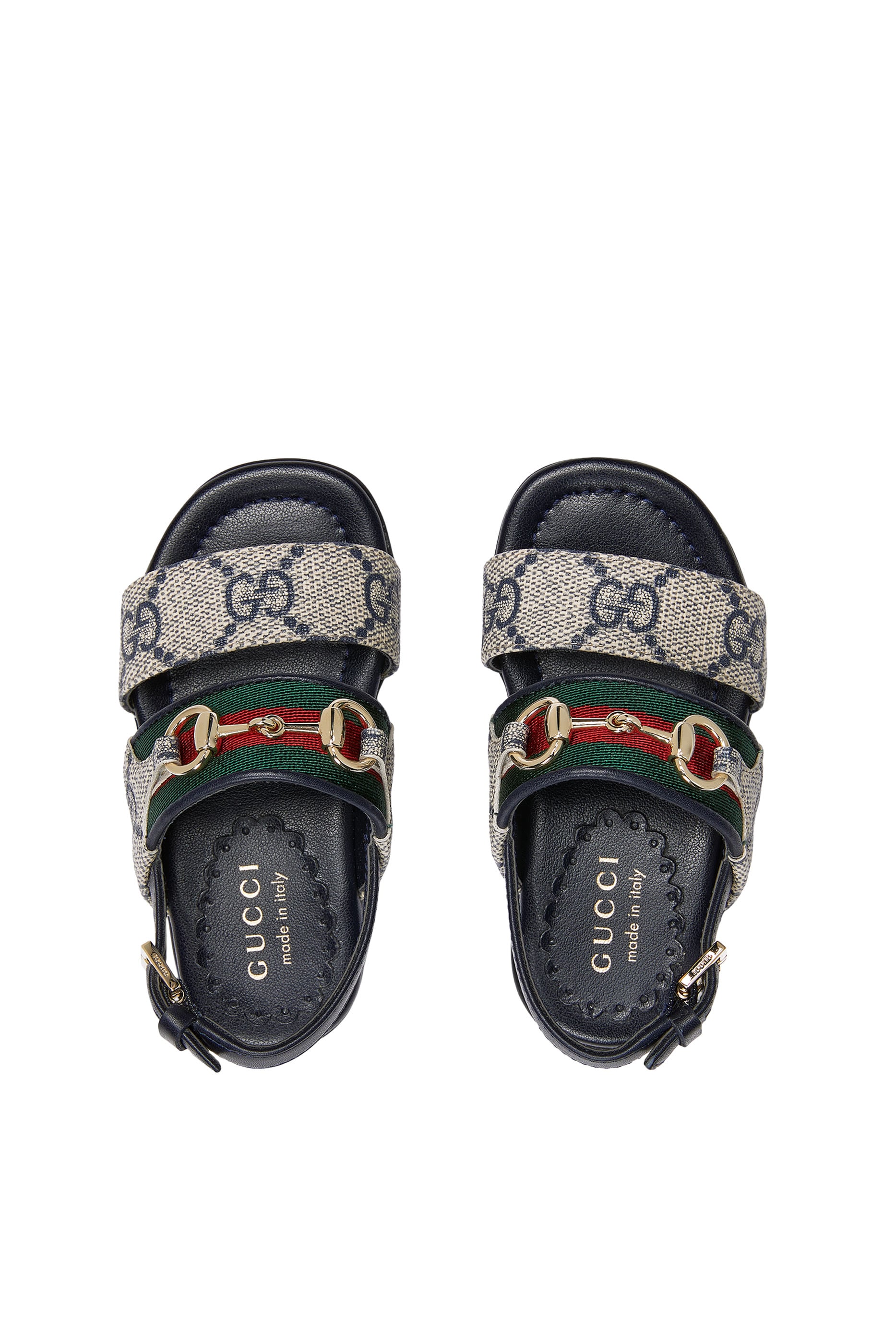 Kids Web and Horsebit Detail Sandals