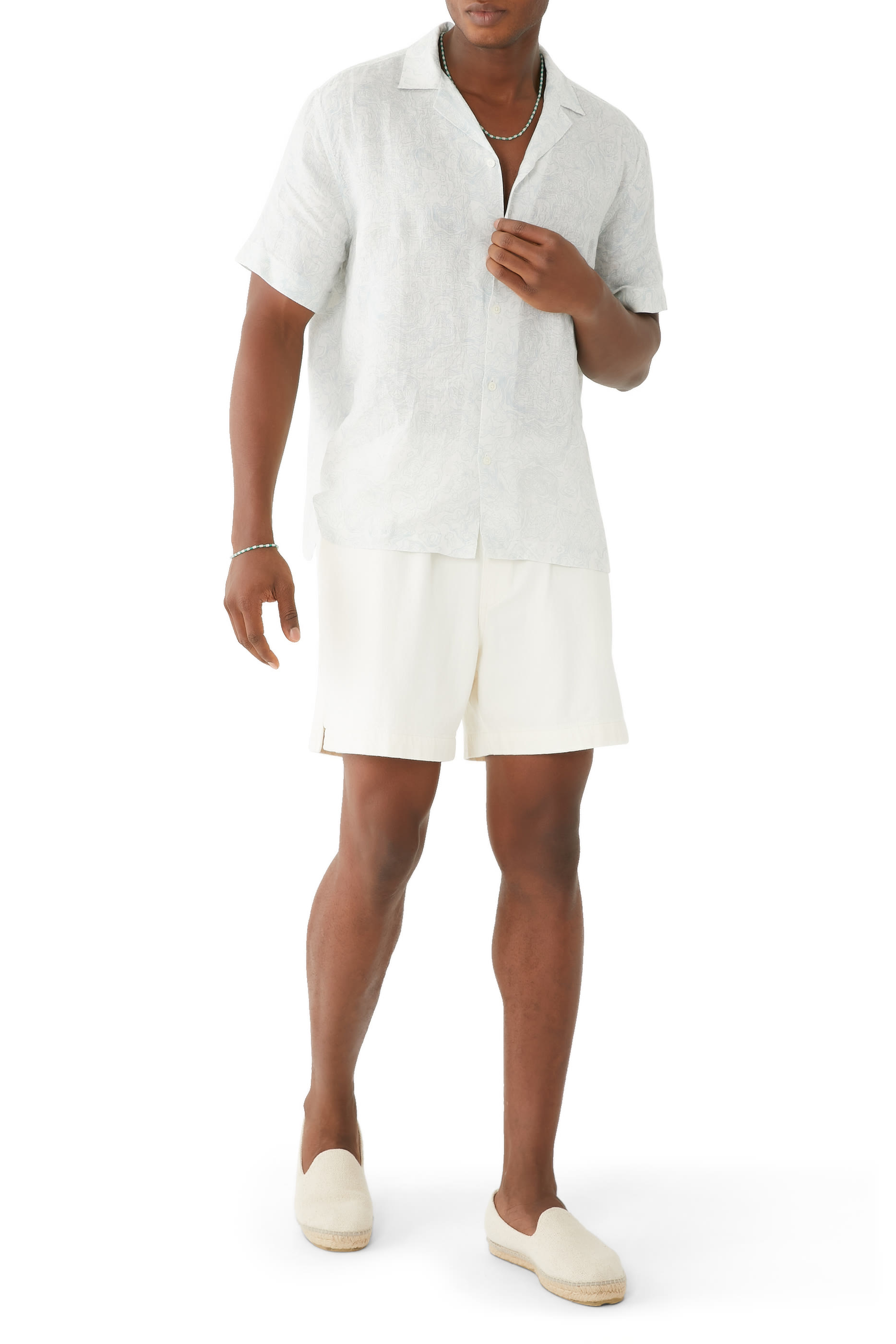 قميص روبرتو بطبعة توبو كتان