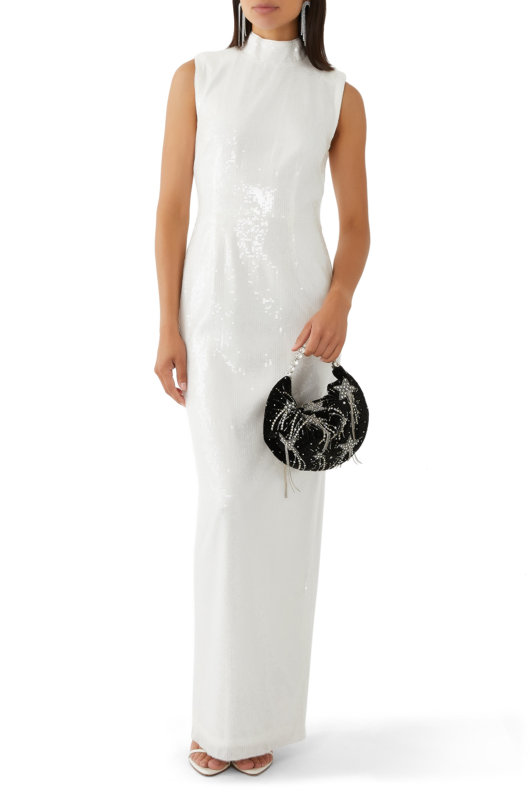 فستان طويل بترتر