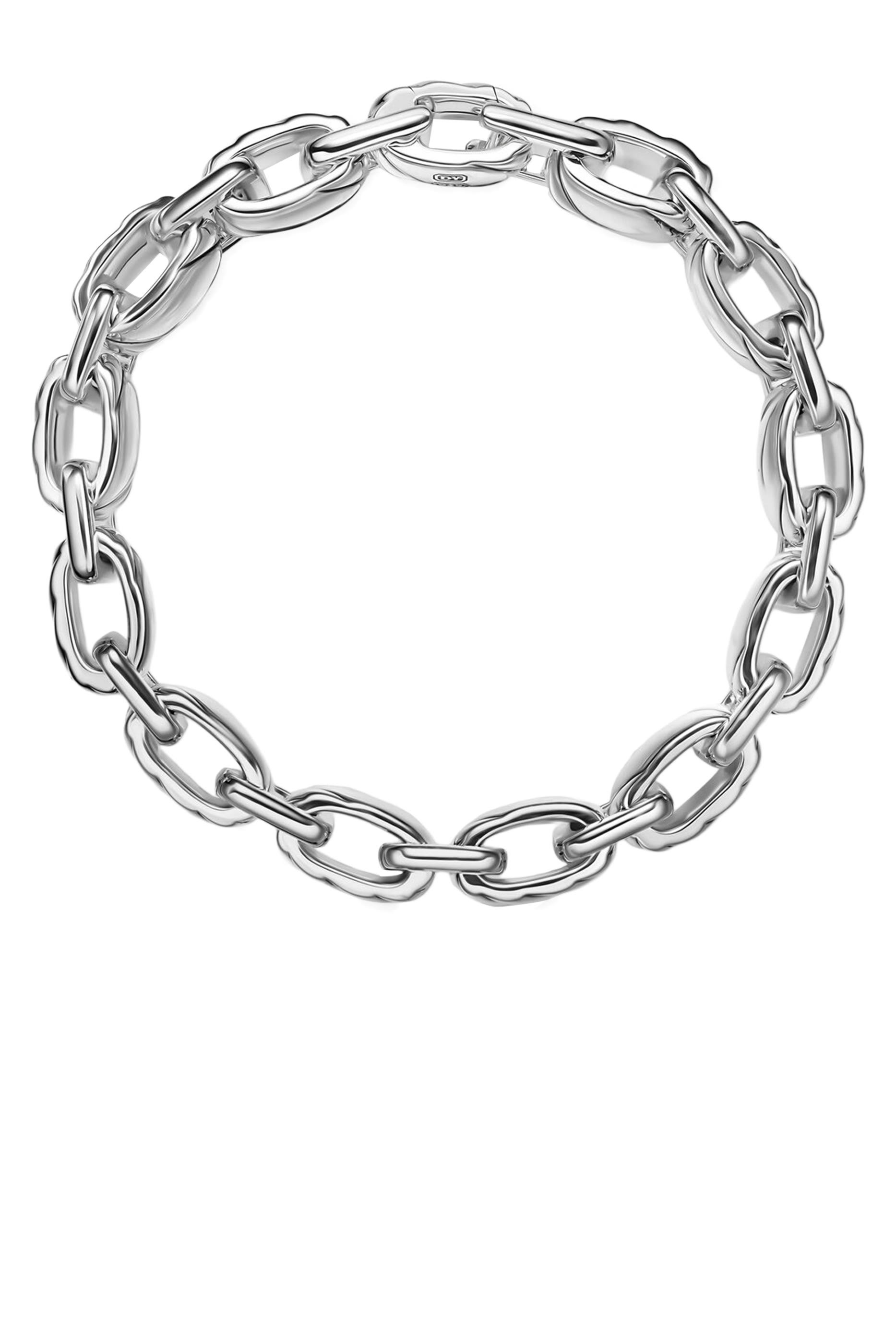 سوار سلسلة بحلقات منحوتة متصلة 