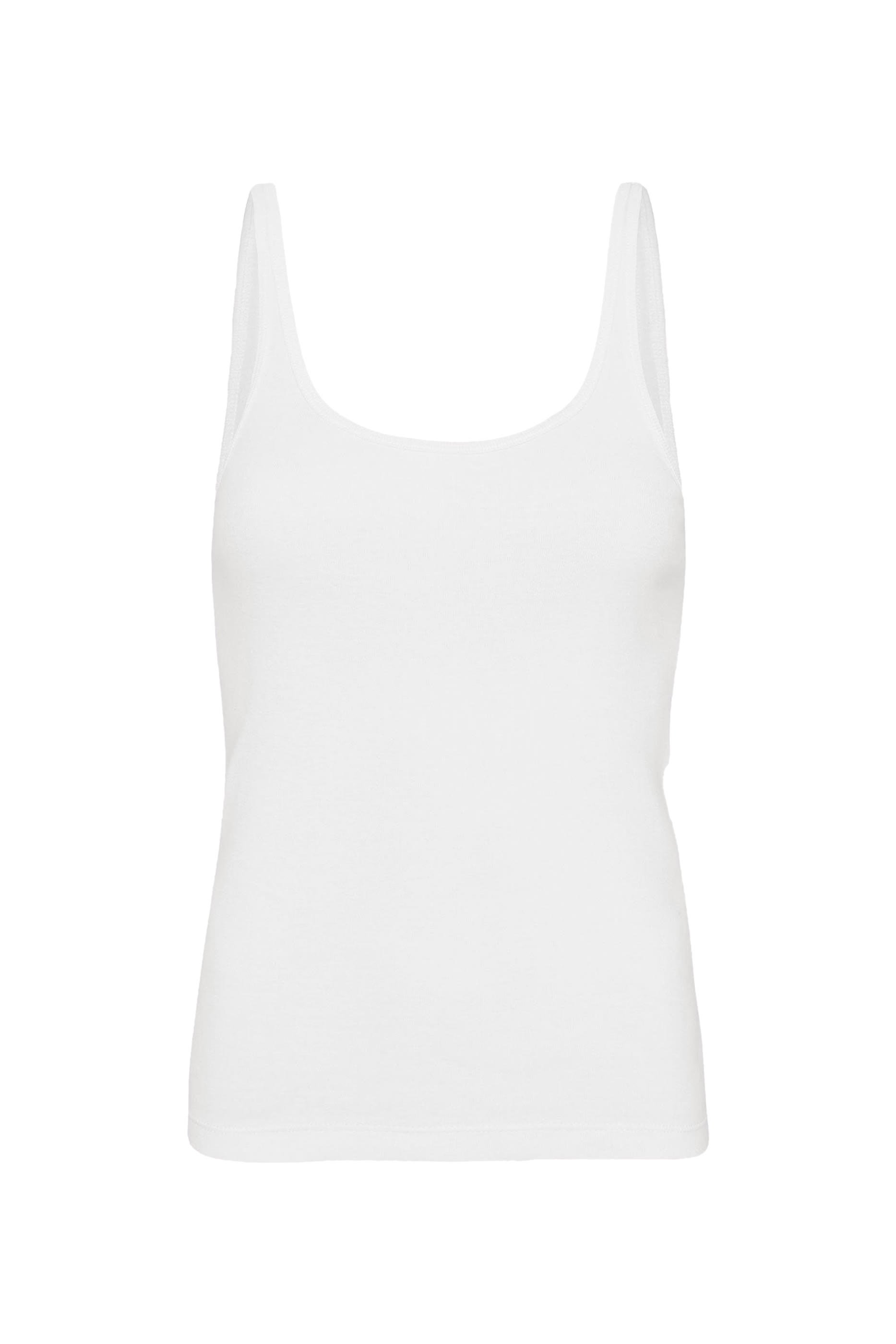 بلوزة بياقة عميقة وقصة ضيقة قطن عضوي