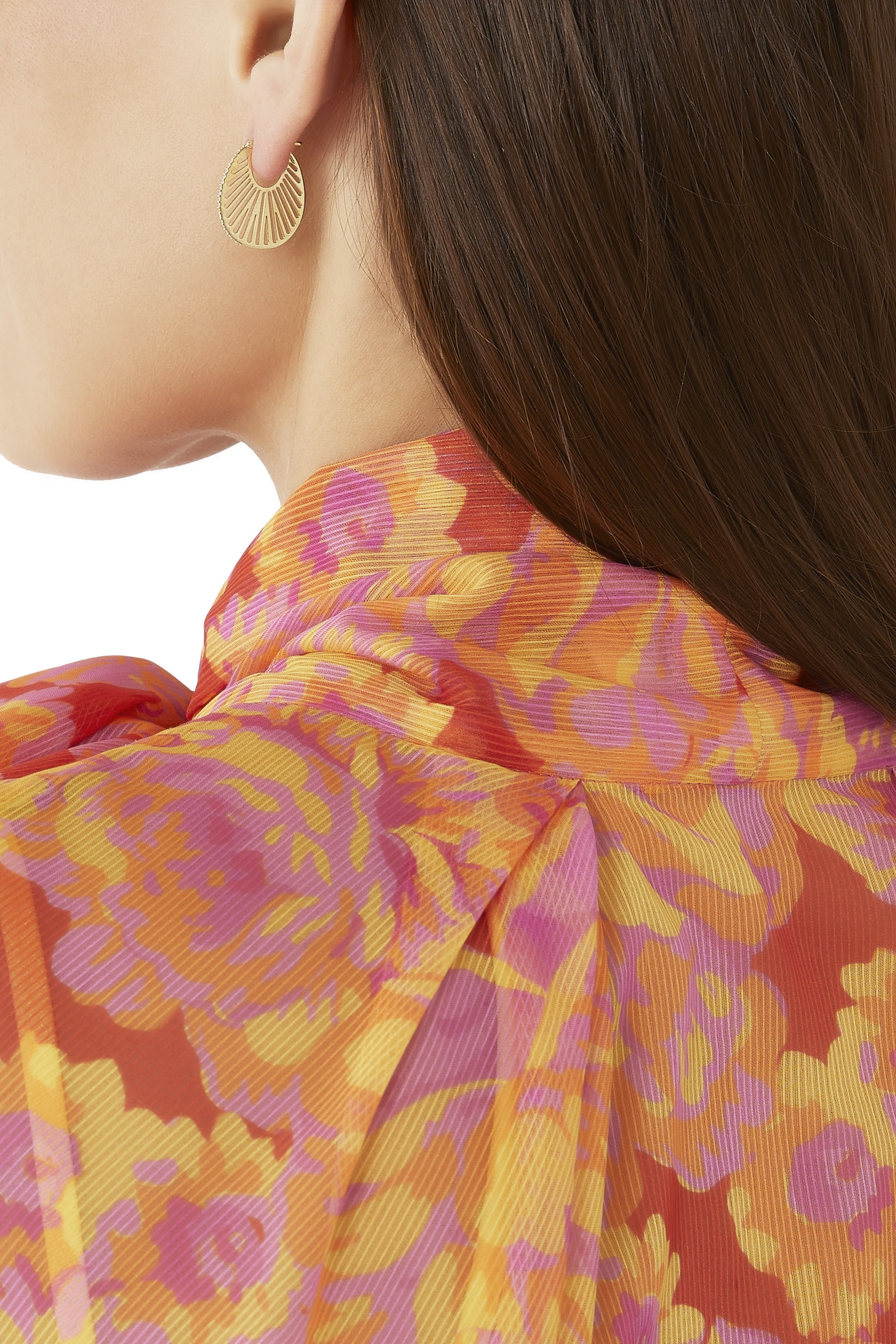 أقراط فلات راي دائرية